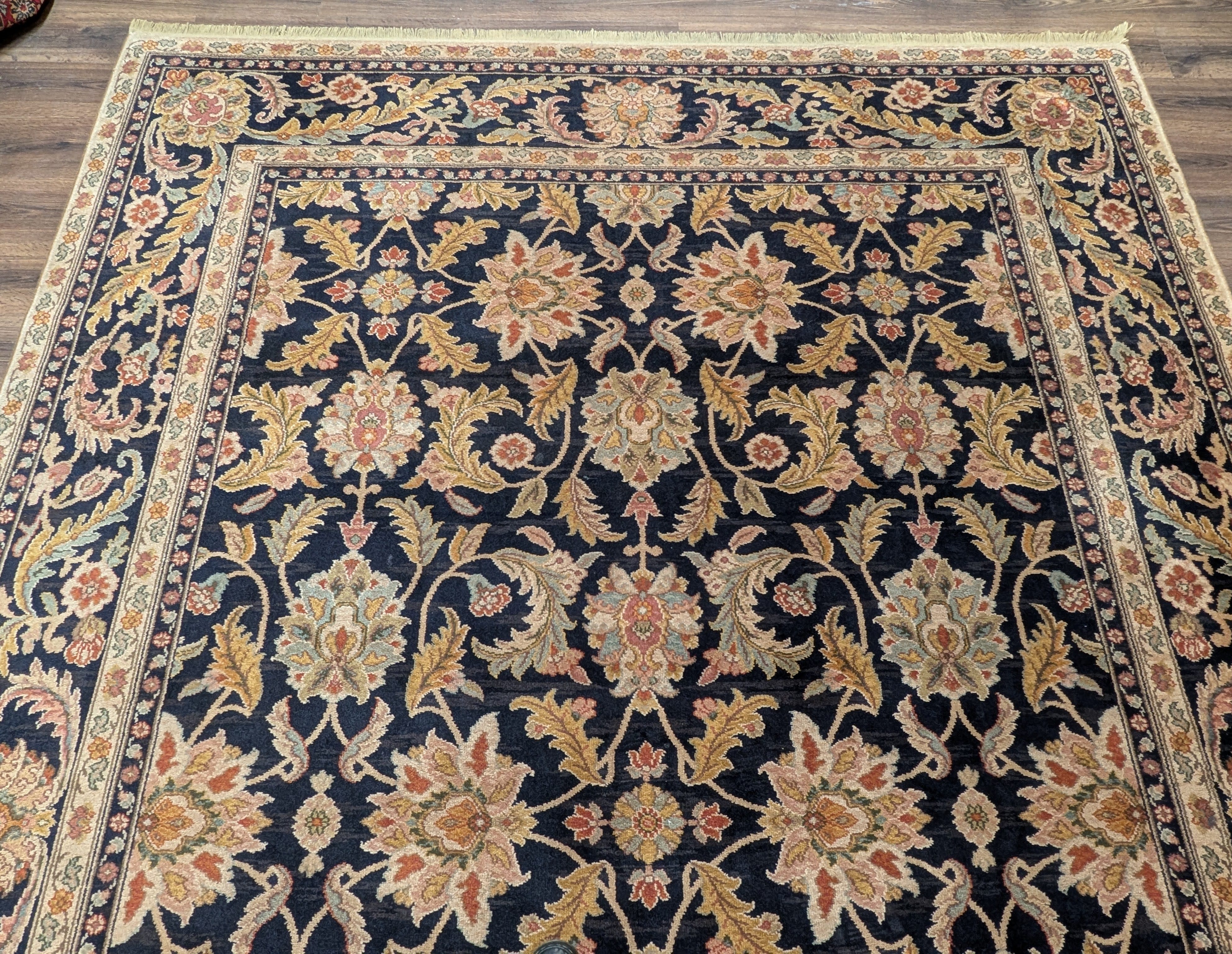 Karastan Rug 8.8 x 12 Antique Legends Agra Black Wool Carpet - Jewel Rugs