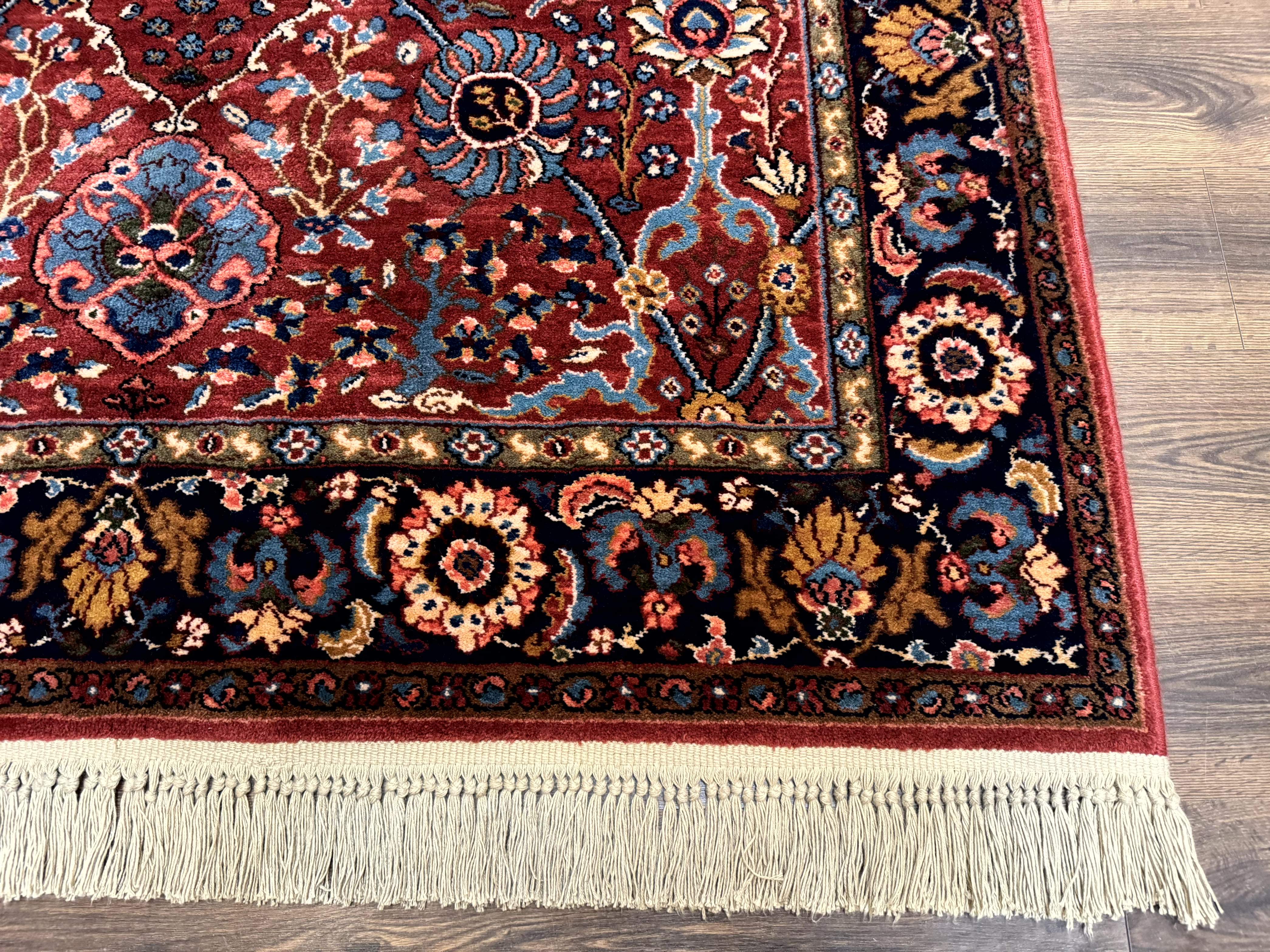 5.9 x 9 Karastan Rug Ispahan #766, Vintage Wool Discontinued Original 700 Series - Jewel Rugs