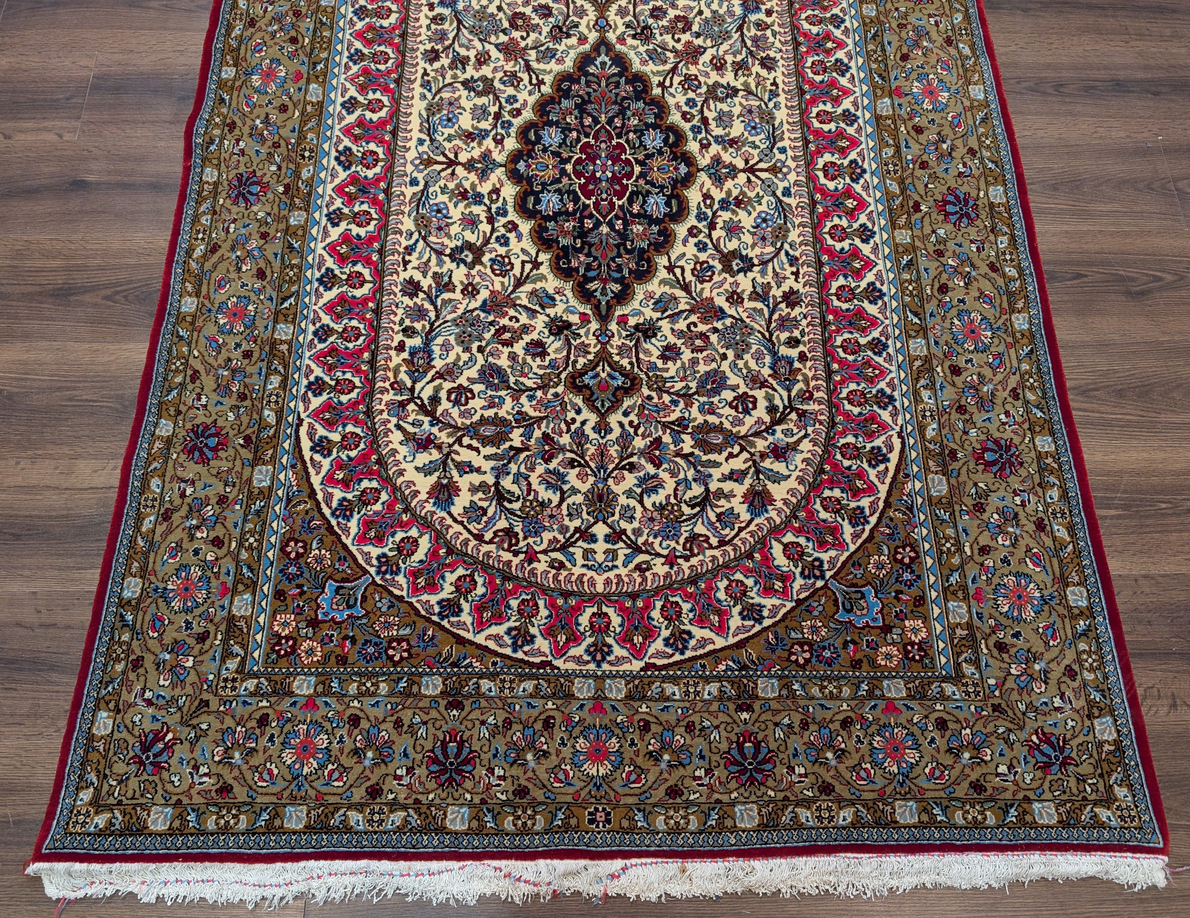 Persian Qum Rug 5x7, Fine 290 KPSI, Hand Knotted, Pair A - Jewel Rugs