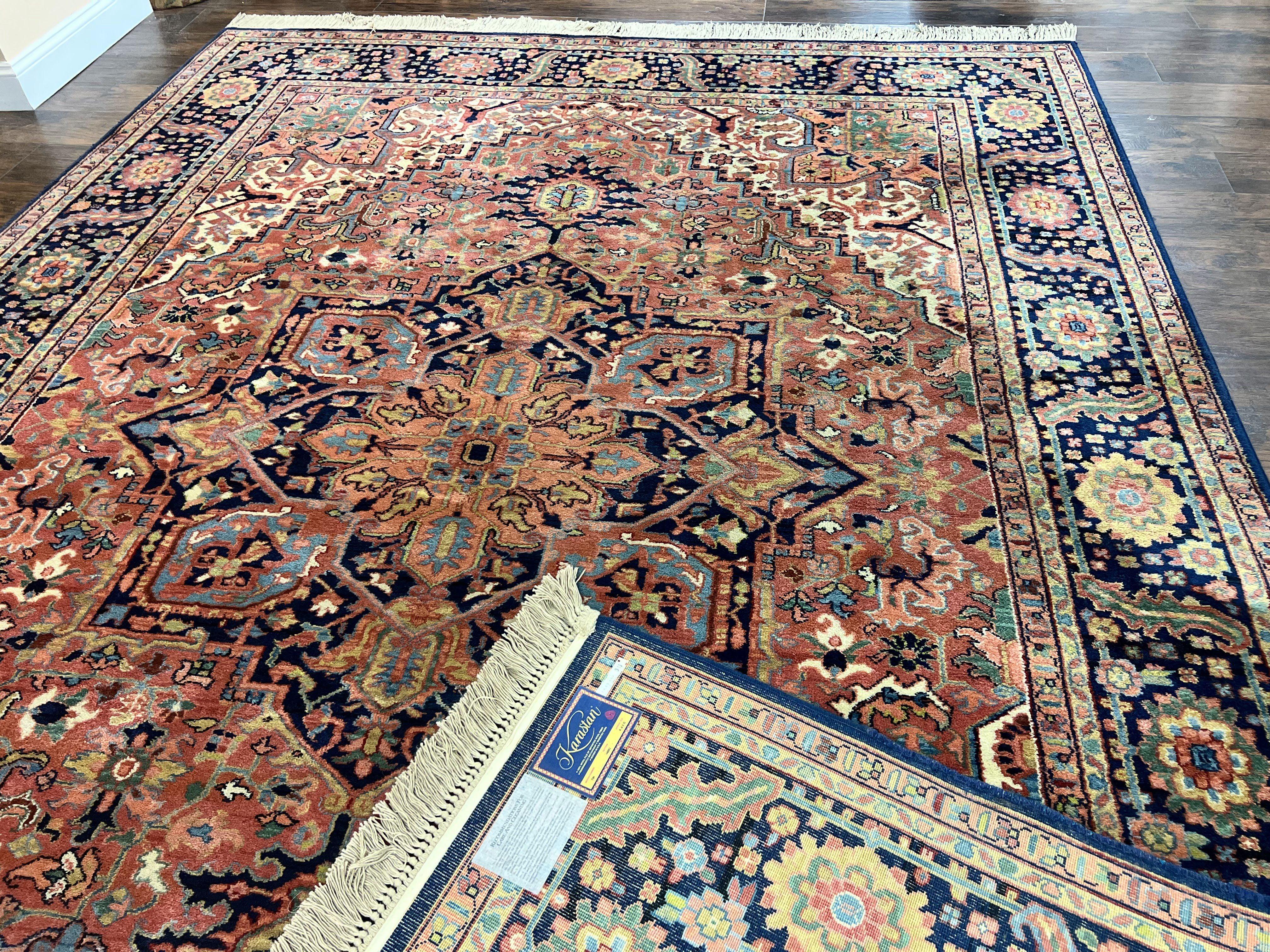 Karastan Rug 8.8 x 12, Karastan Heriz #726, Wool Pile Karastan Area Rug, Rare Hard to Find, Original 700 Series - Jewel Rugs