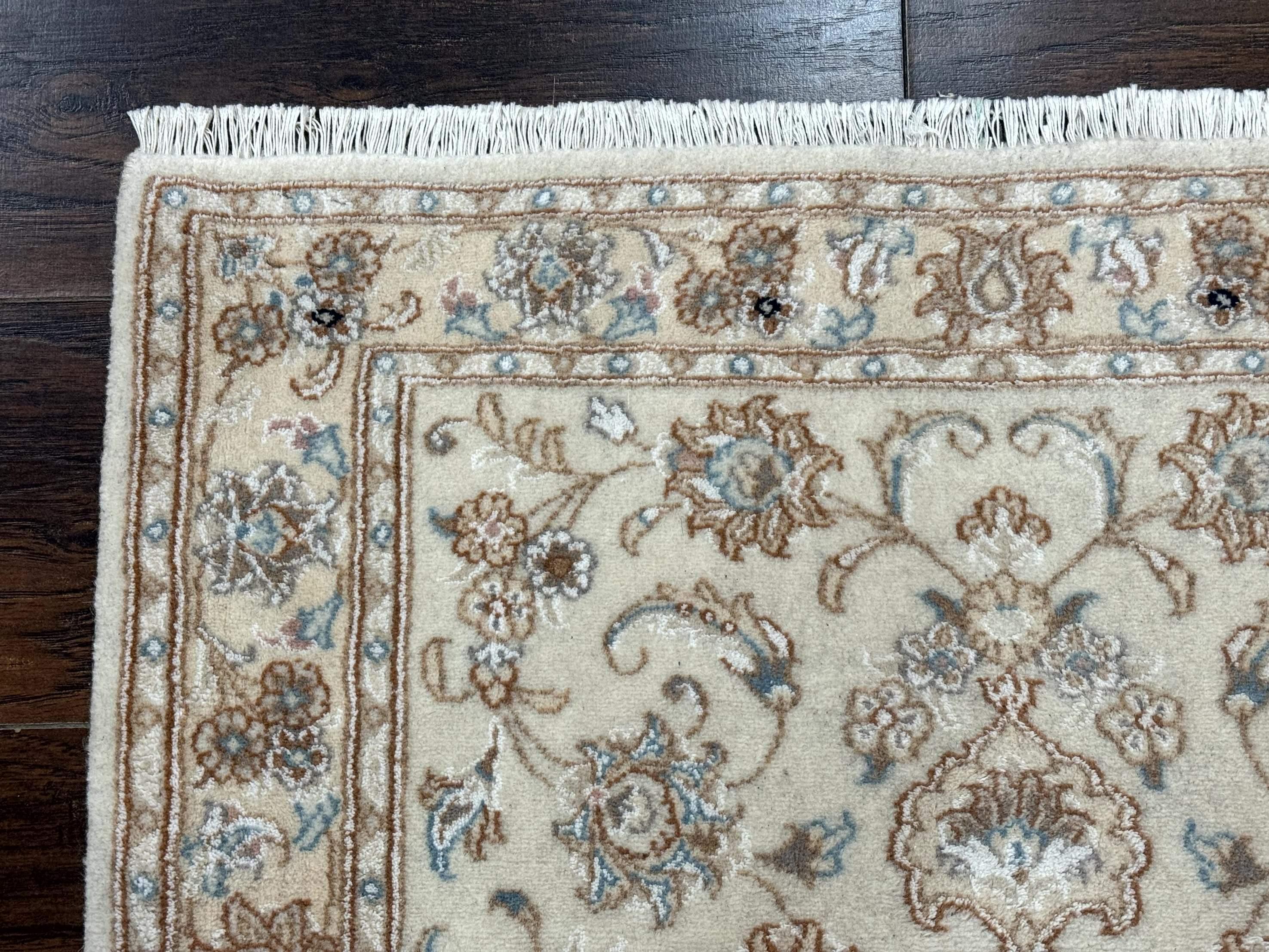 Small Persian Tabriz Rug 2.6 x 3.8, Vintage, Wool and Silk Highlights, Fine 225 KPSI - Jewel Rugs