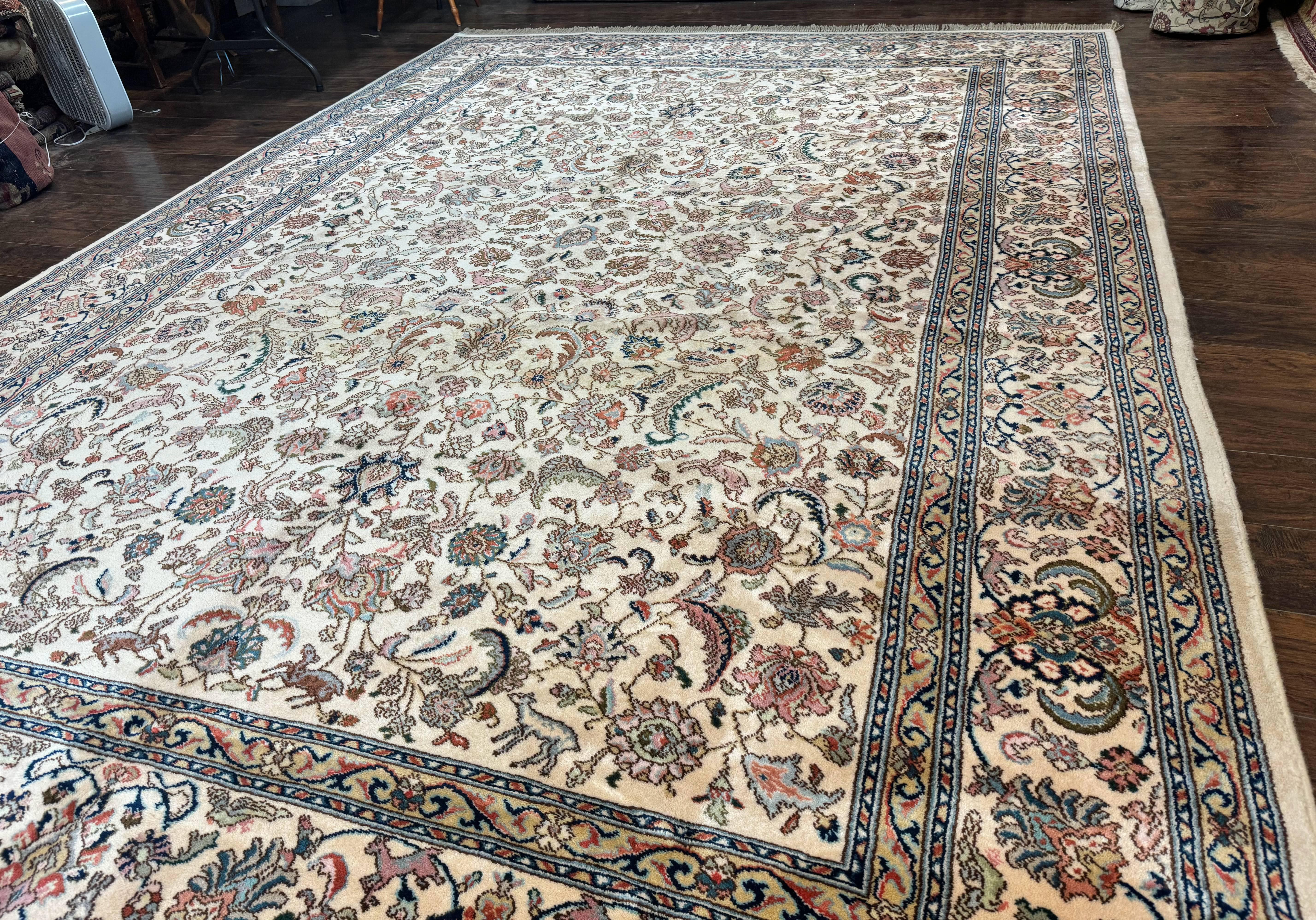 Karastan Rug 10x14 Tabriz Design #738, Original Collection 700 Series, Vintage Karastan Wool Carpet, Large Karastan Area Rug - Jewel Rugs