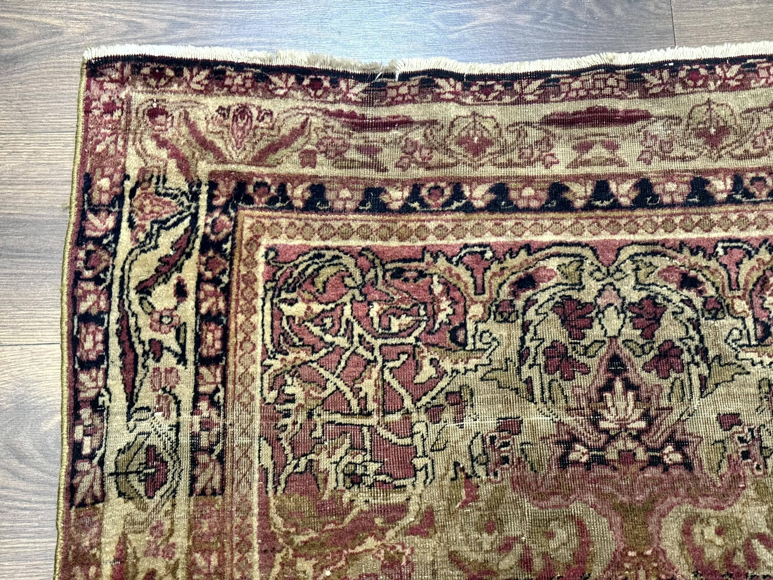 Antique Persian Lavar Rug 3x5, Persian Kerman Rug, Traditional Persian Carpet - Jewel Rugs