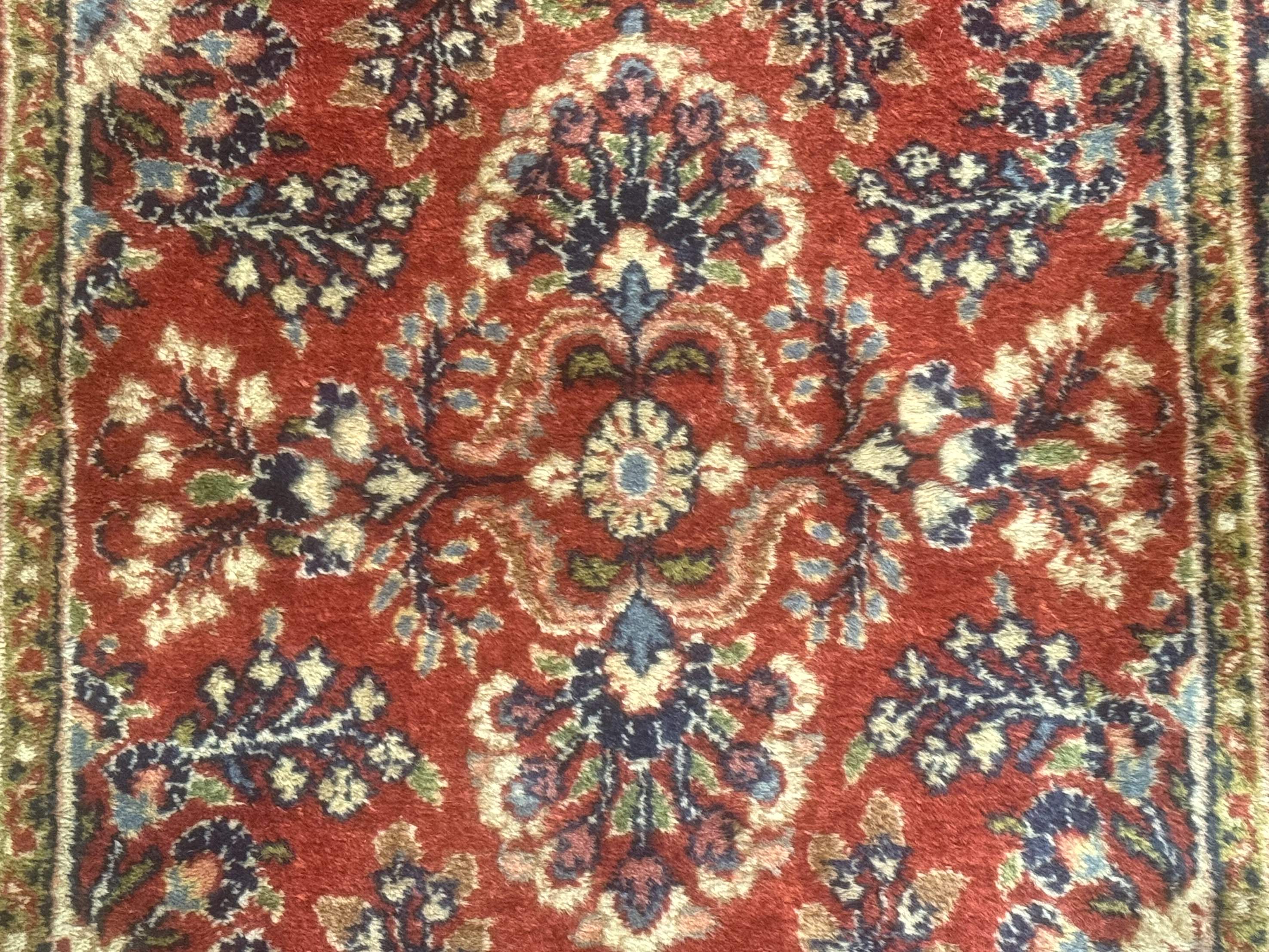 Persian Sarouk Rug 2x5 – Small Red Hand-Knotted Wool Carpet - Jewel Rugs