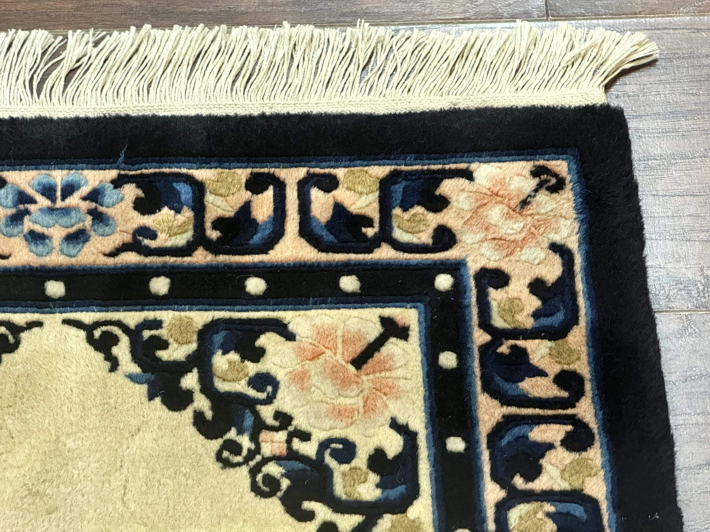 Chinese Peking Rug 2x3, Small Chinese Wool Carpet - Jewel Rugs