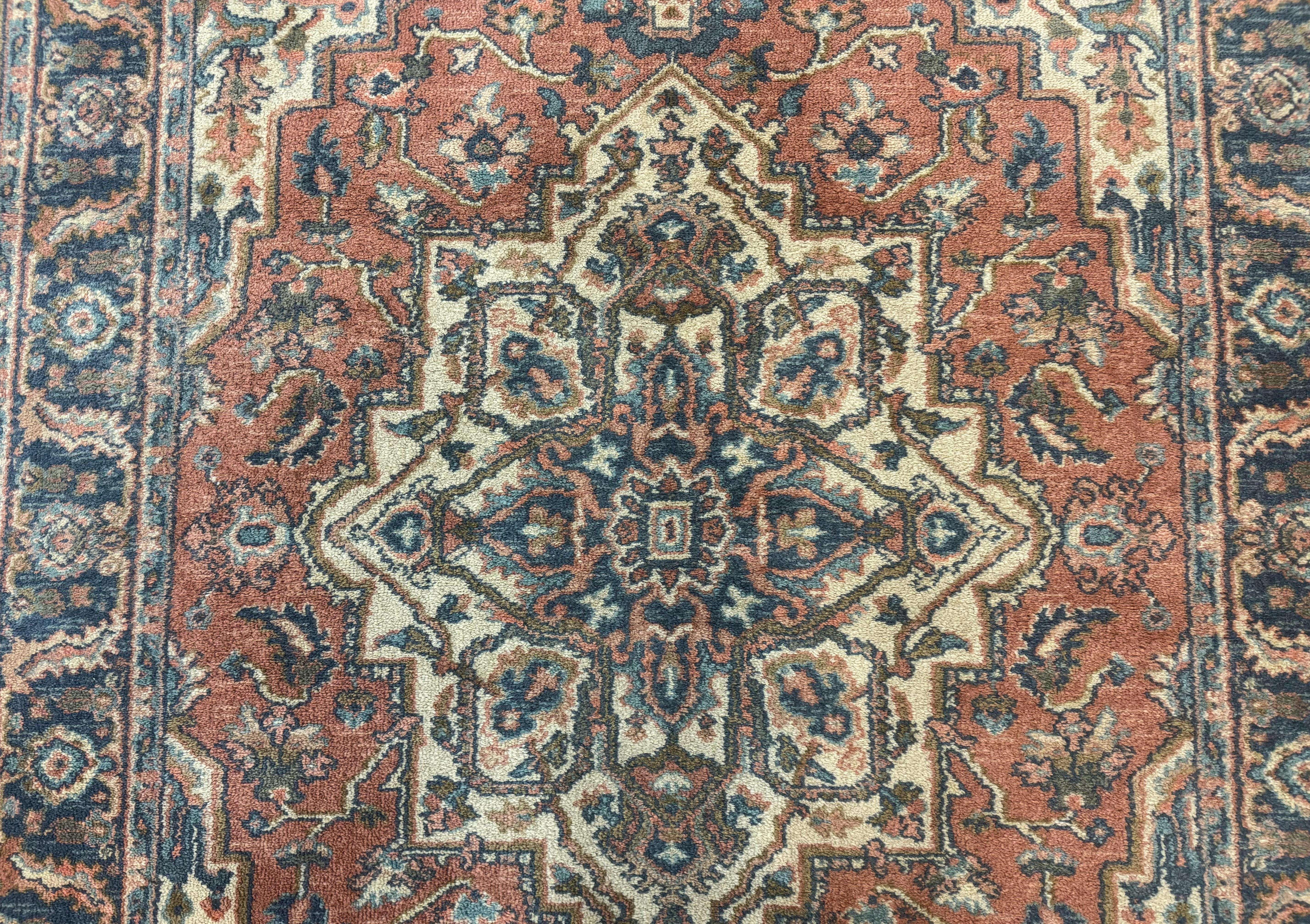 Karastan Rug 4x6, Vintage Karastan #744 Antique Serapi Pattern, Wool Pile, Original 700 Series Karastan Carpet - Jewel Rugs