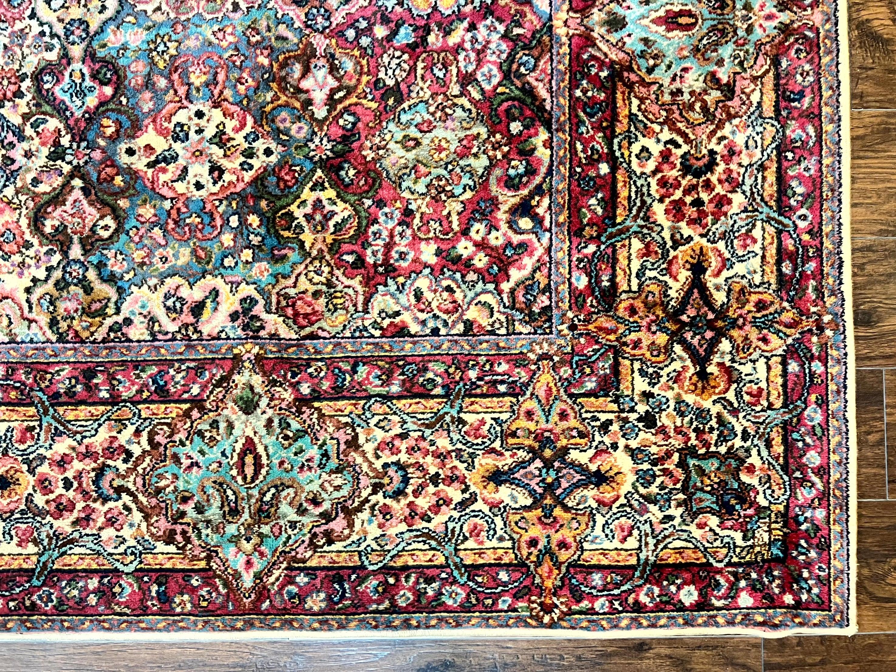Karastan Rug 9x12 Lanamar Multicolor Panel Kirman #5514, Rare, Wool Karastan Carpet - Jewel Rugs