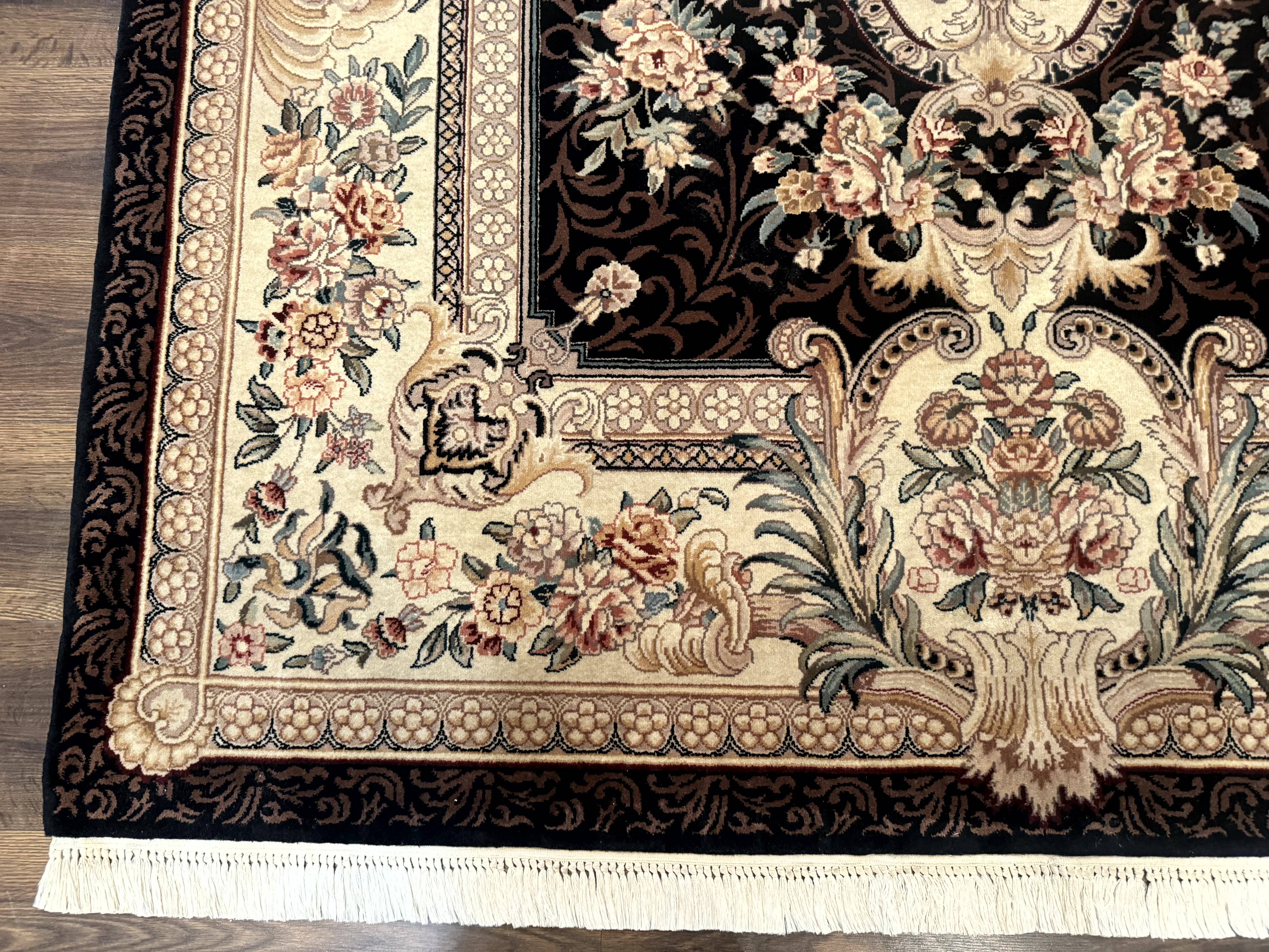 Aubusson Rug 6x9, European Design, Fine 170 KPSI, Elegant Carpet - Jewel Rugs
