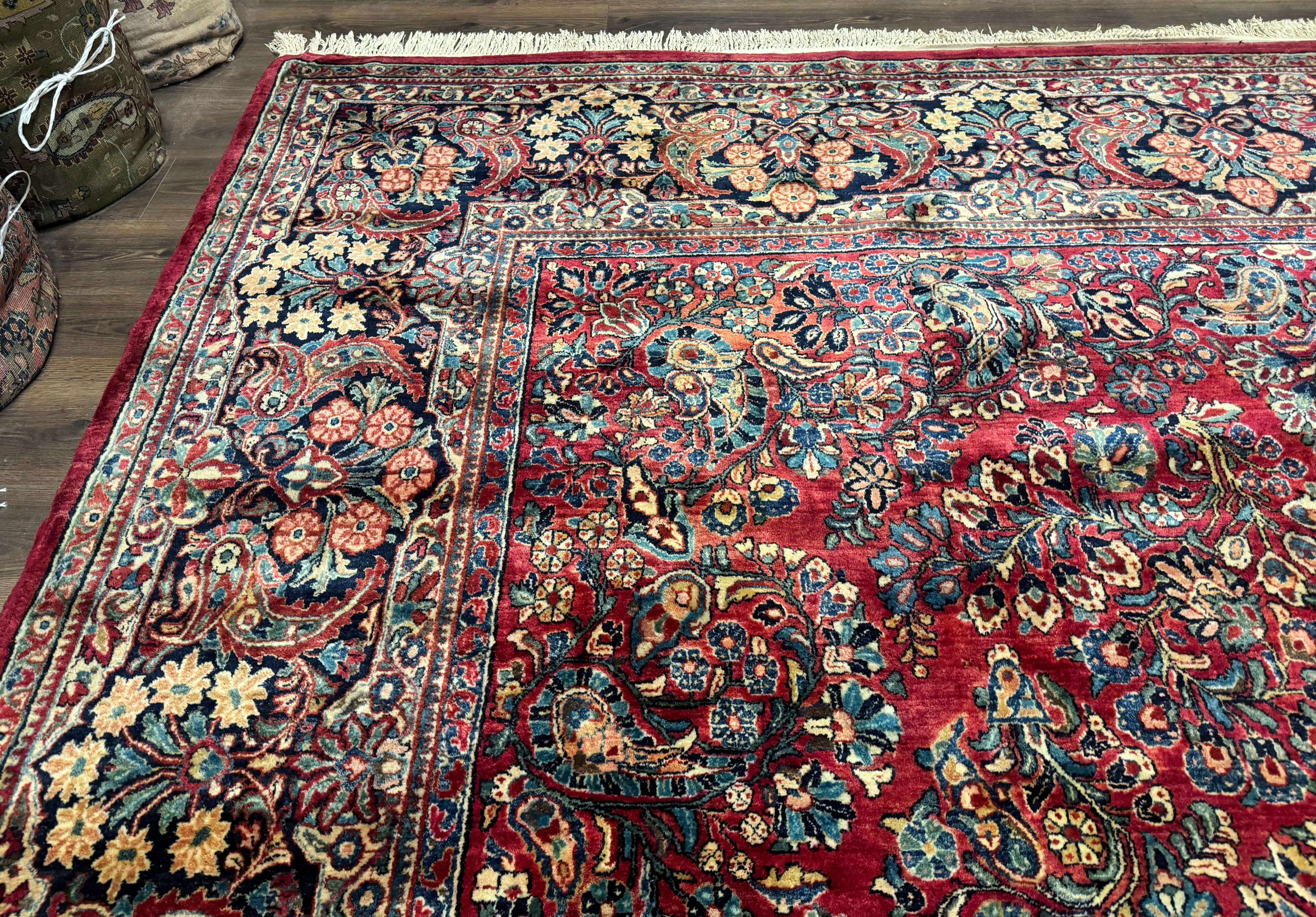 Palace Size Antique Persian Sarouk Rug 12x18 - Jewel Rugs