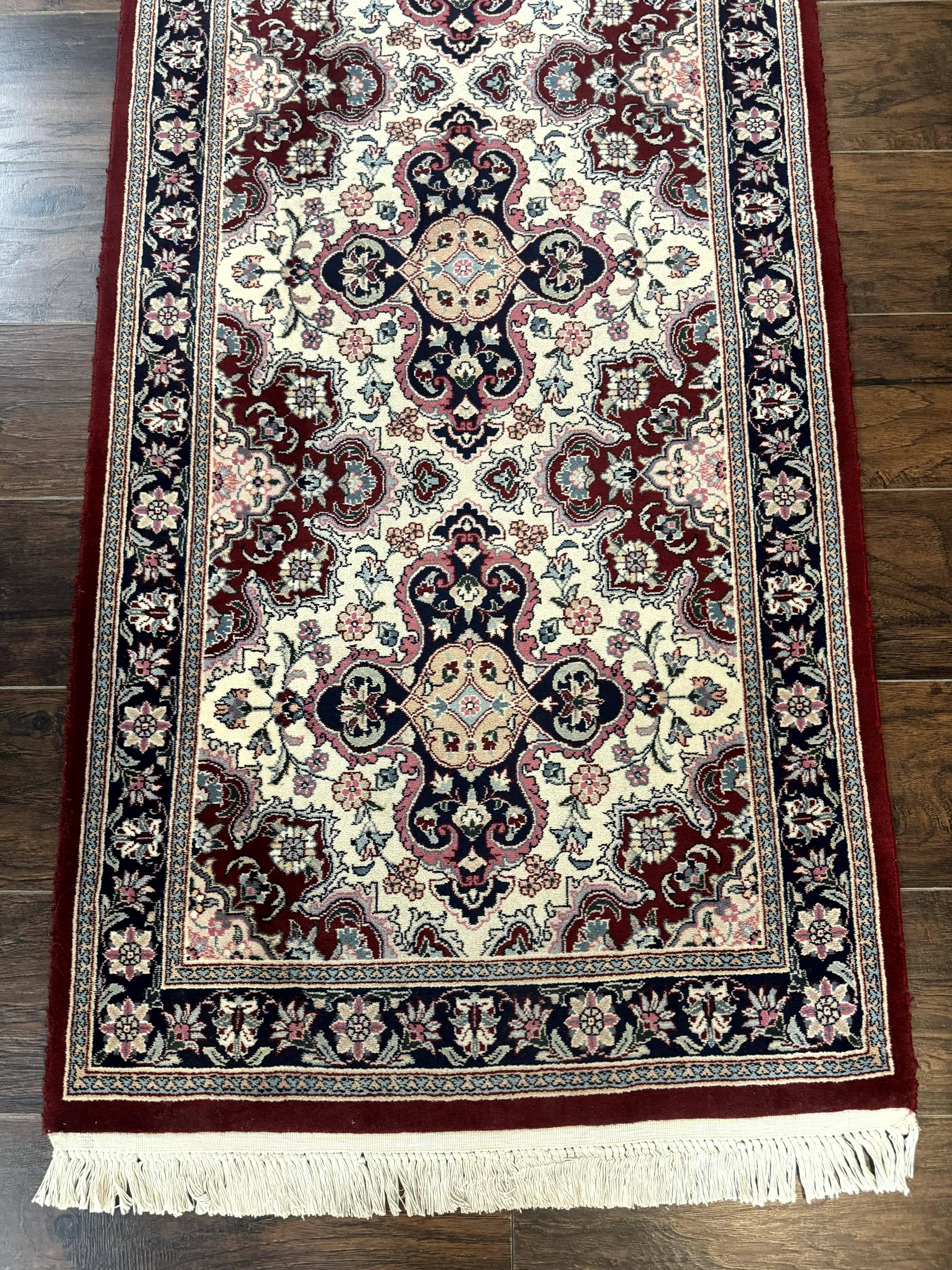 Sino Persian Runner Rug 2.7 x 8, Floral, Handmade, 250 KPSI - Jewel Rugs