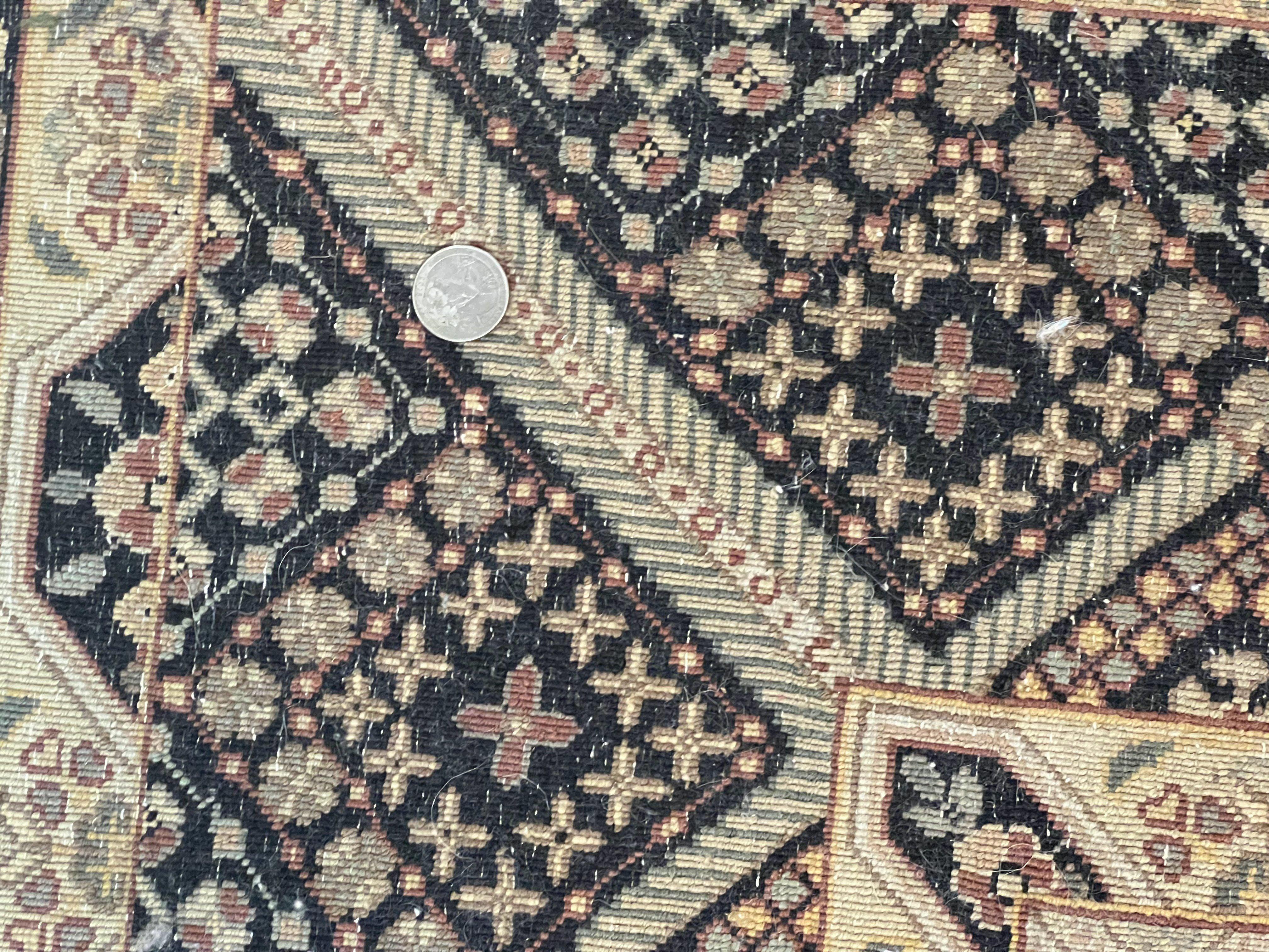 Indo Persian Rug 8x10, Dome Design, 210 KPSI, Handmade Vintage Wool Rug - Jewel Rugs