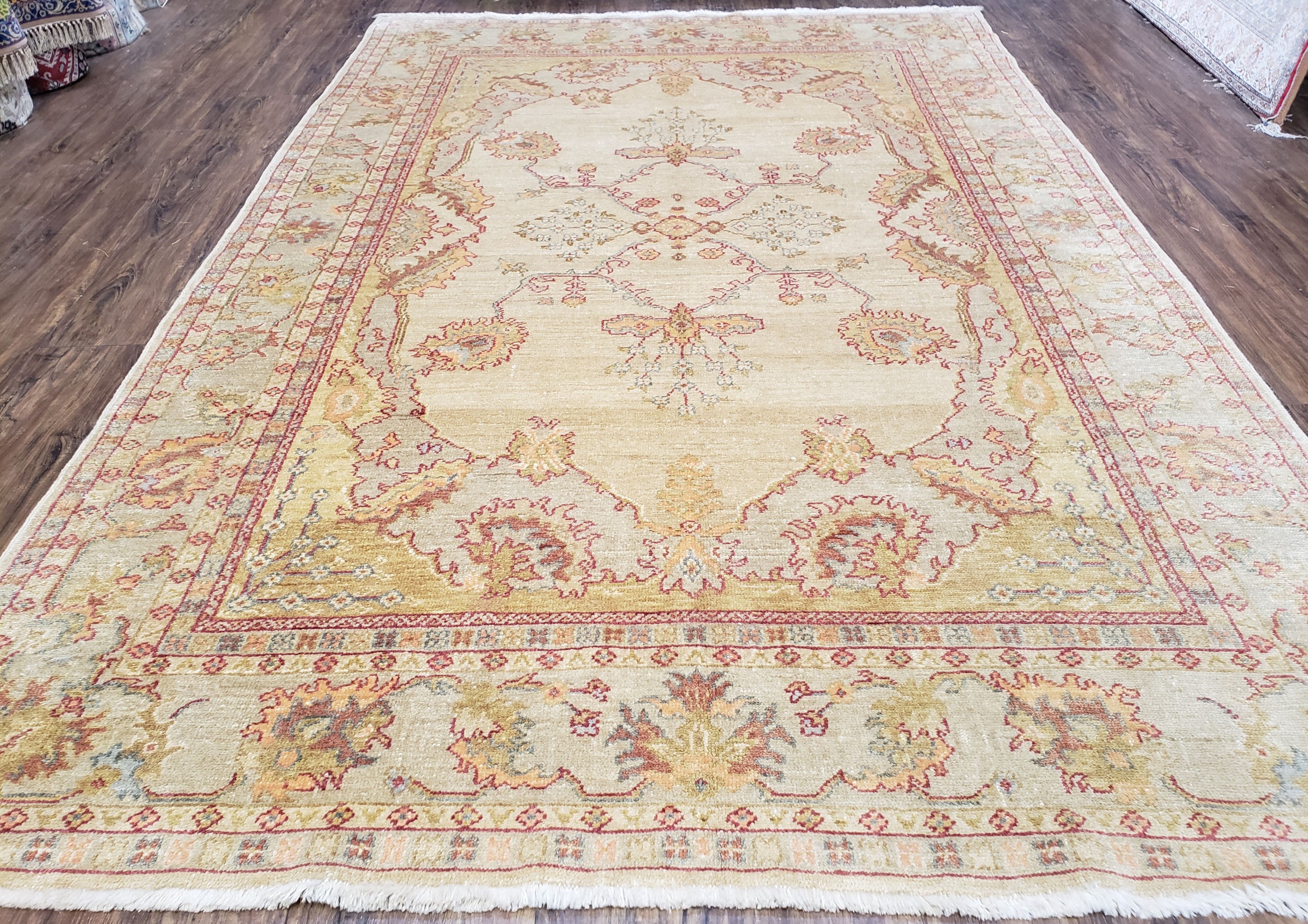 6x9 Turkish Oushak Rug, Wool Rug, Hand Knotted - Jewel Rugs