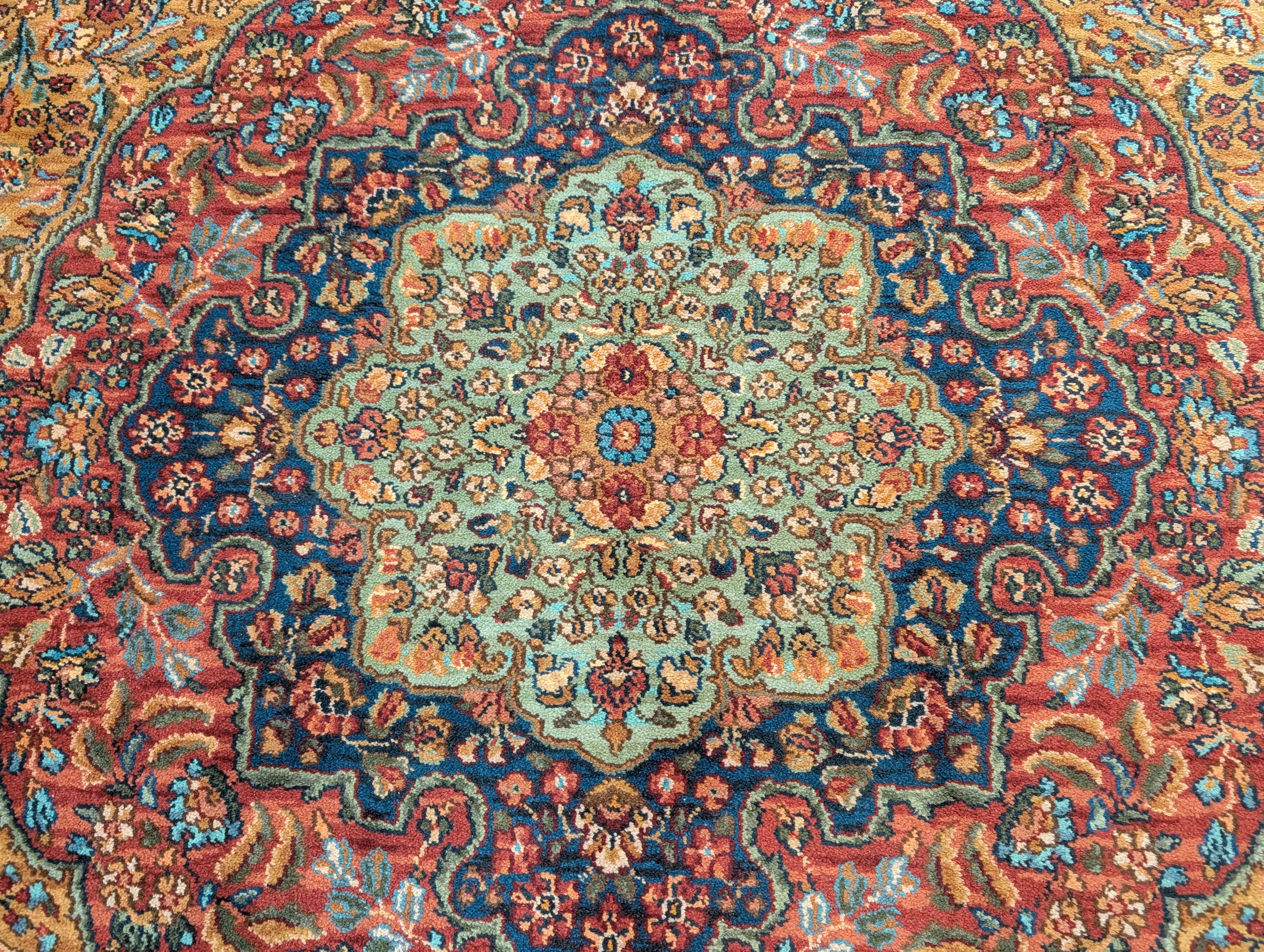 Karastan Rug 8.8 x 12 Medallion Kirman #700/718, Original 700 Series, Discontinued Vintage Wool Carpet - Jewel Rugs