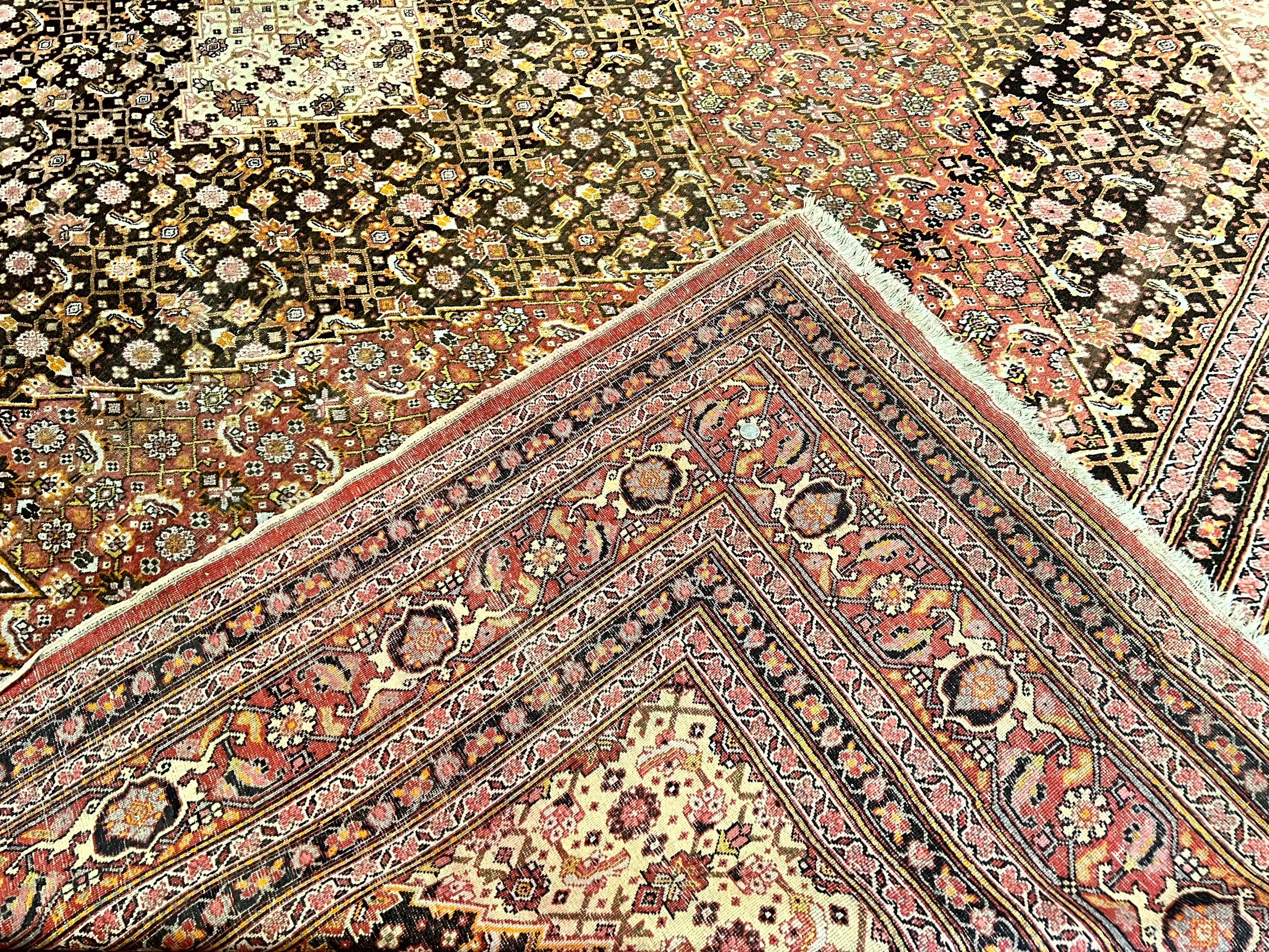 Rare Antique Persian Tabriz Rug 9x12, Red, Handmade, Wool - Jewel Rugs