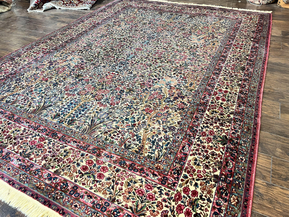 Karastan Rug 9x12, Lanamar Kirman 5519, Wool Karastan Carpet, Antique