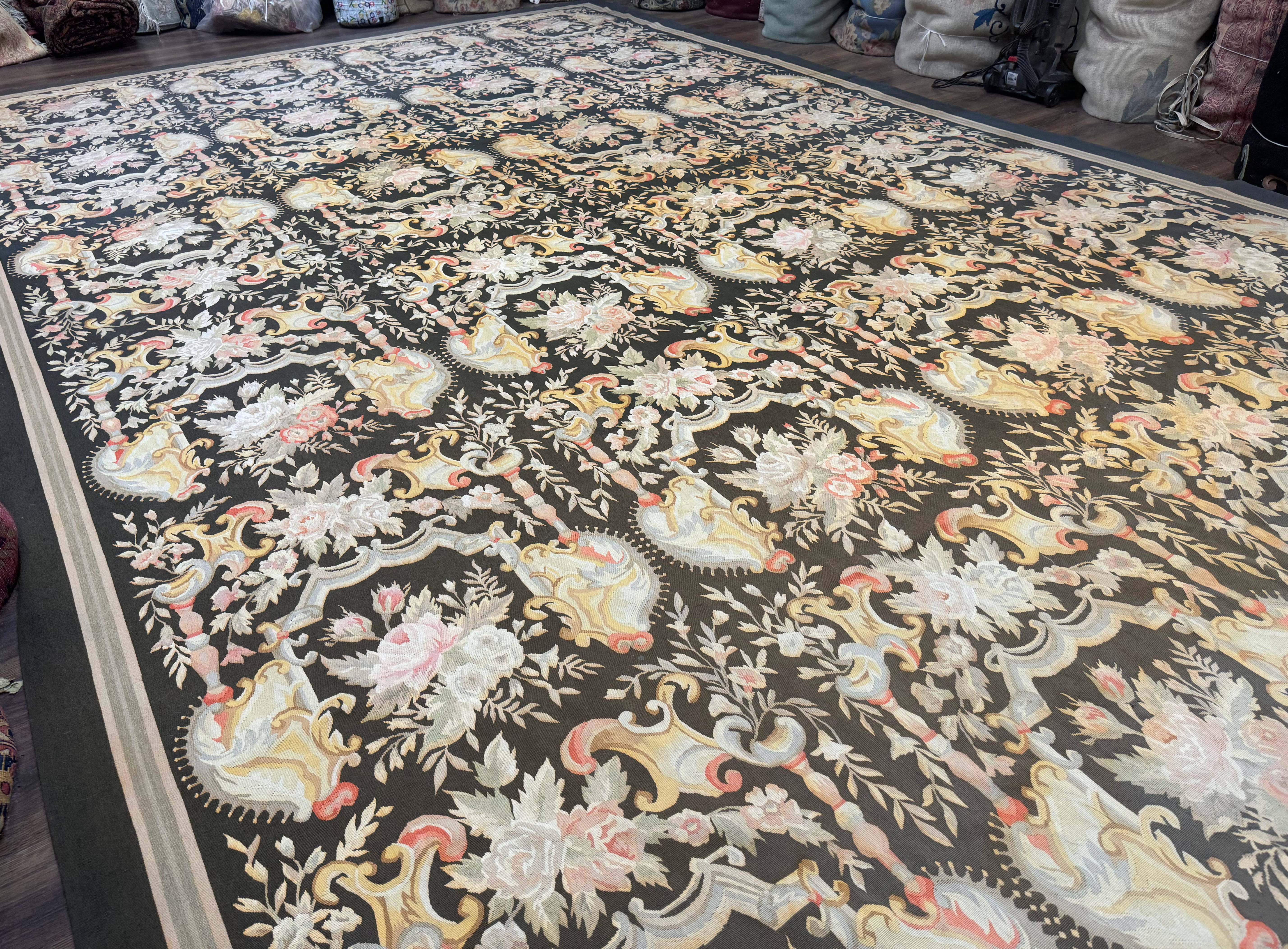 Palace Size Aubusson Rug 12x18 - Jewel Rugs