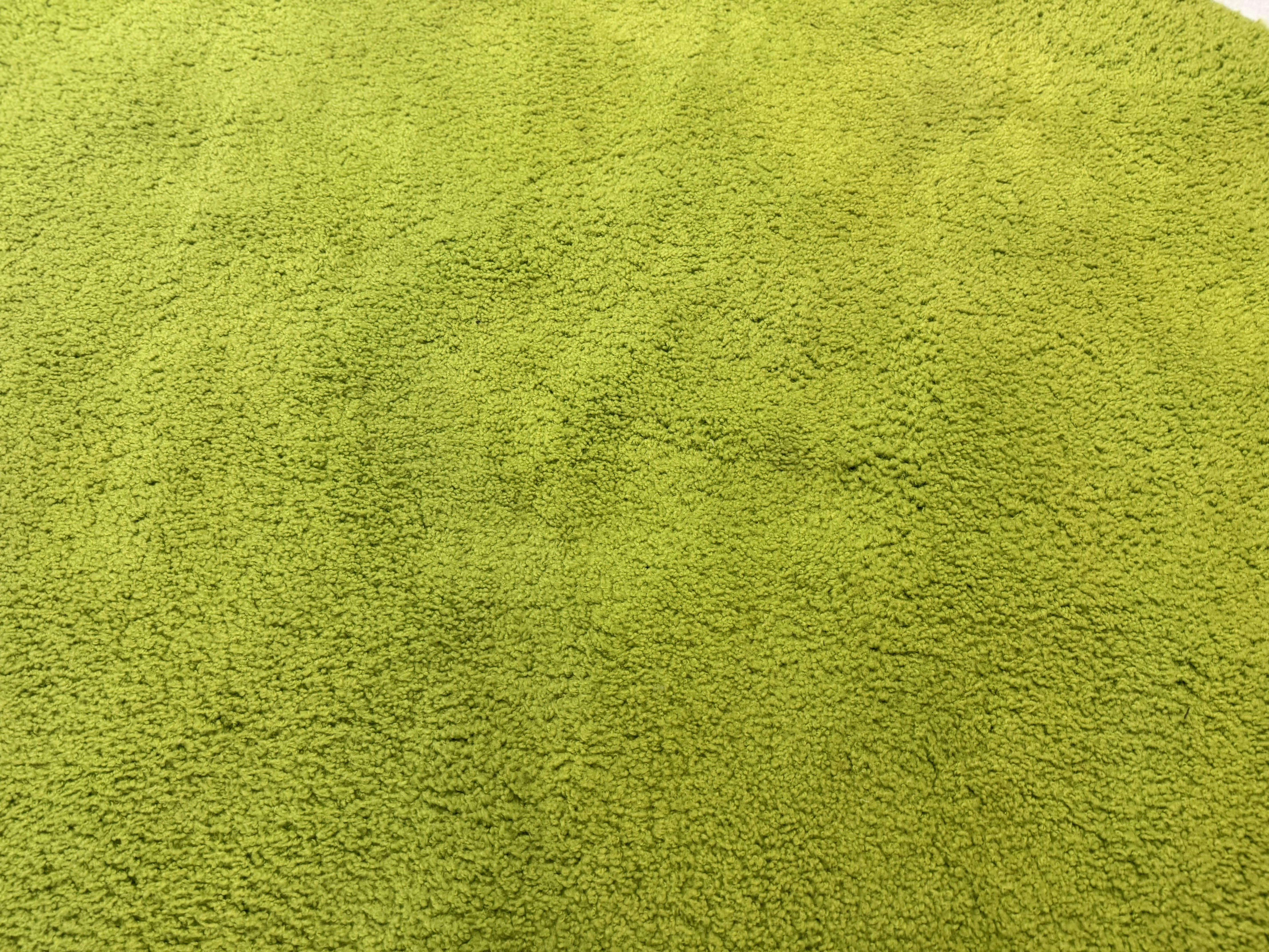 Large Round Rug 9x9, Vintage Retro Design, Lime Green - Jewel Rugs