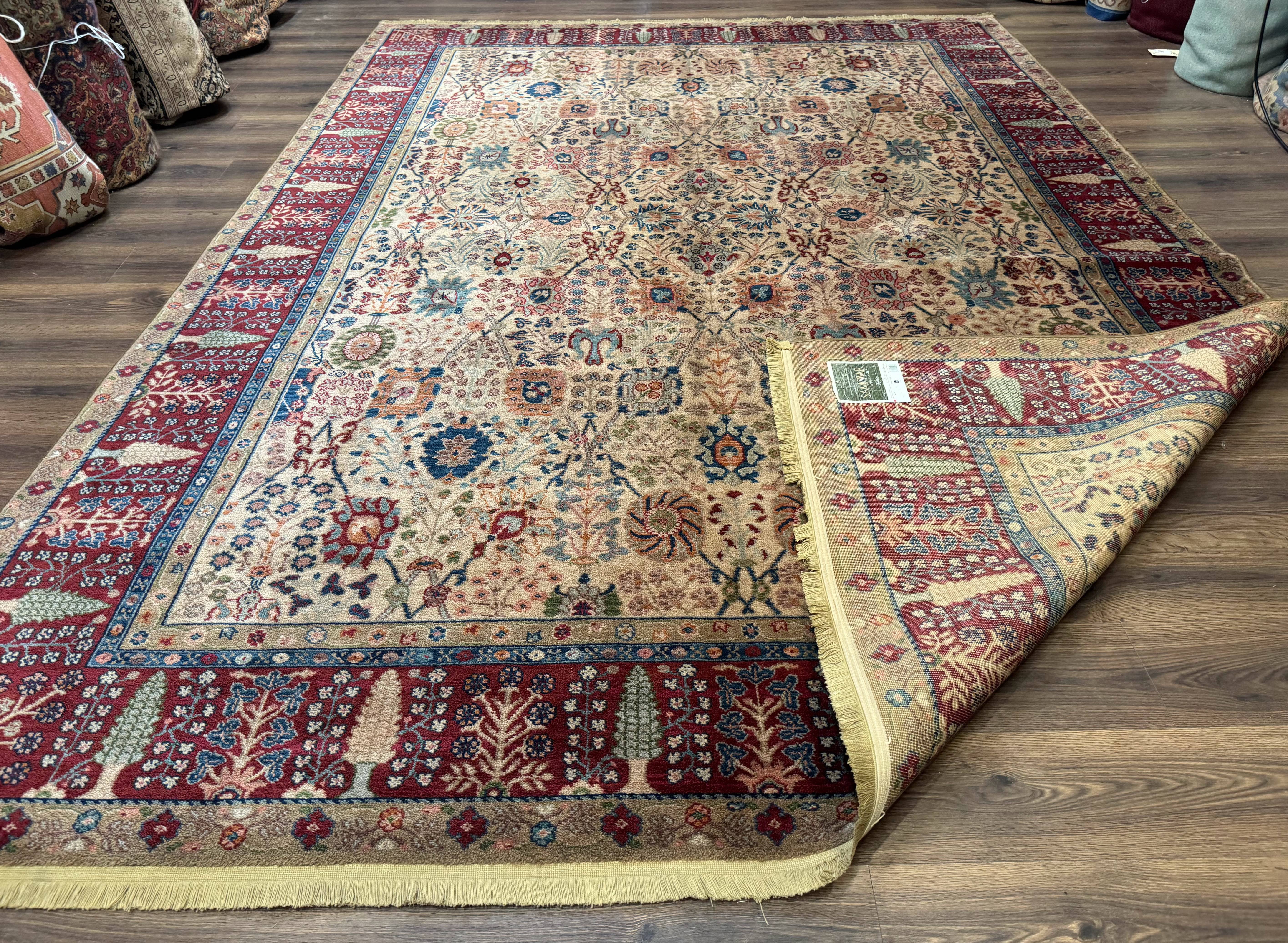 8.8 x 12 Karastan Samovar Teawash Rug #900-901, Persian Vase, Wool, Vintage - Jewel Rugs