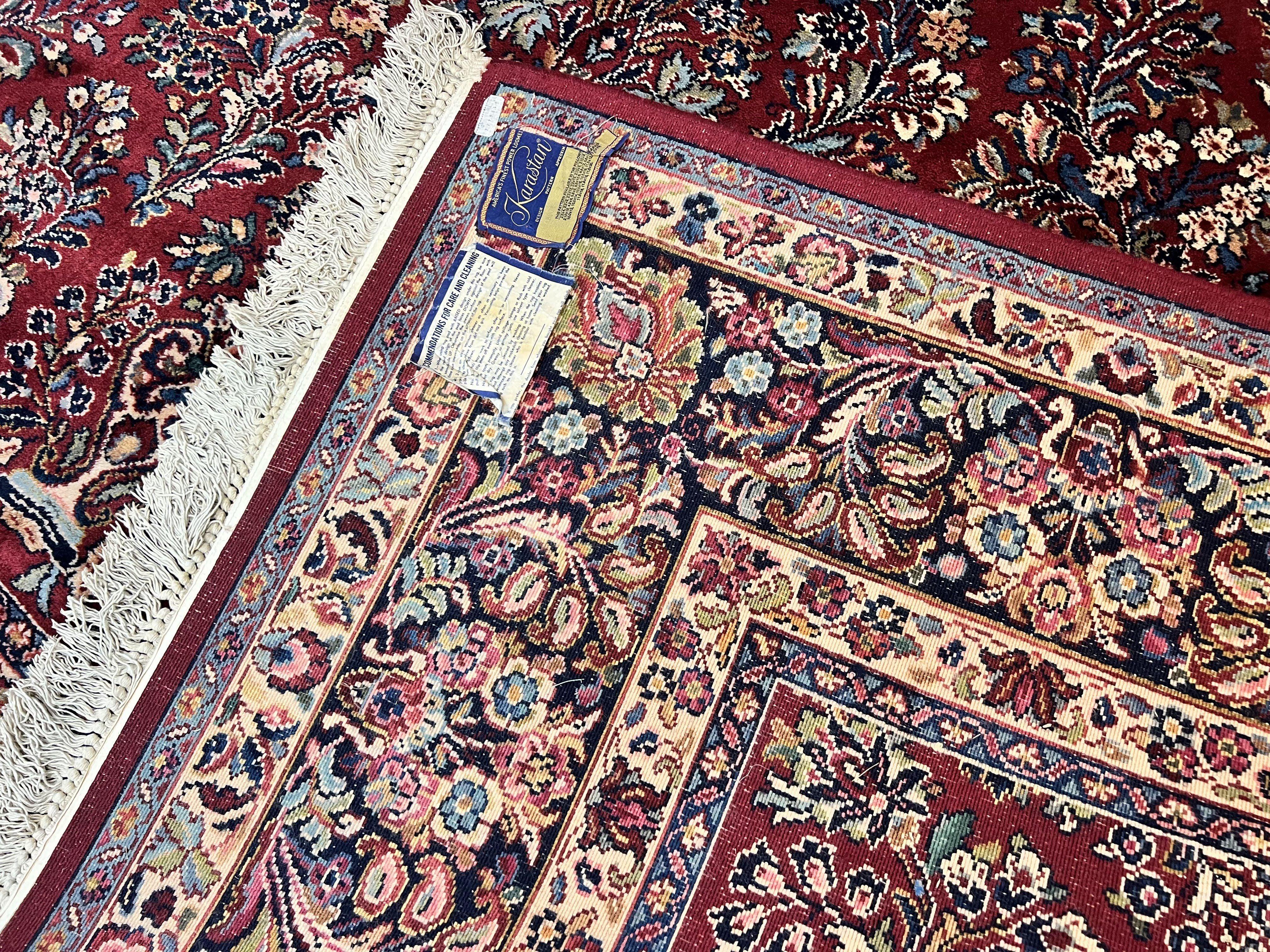 Karastan Rug 10x18 Red Sarouk #785, Wool Karastan Carpet, Original 700 Series, Vintage Discontinued Large Oriental Rug - Jewel Rugs