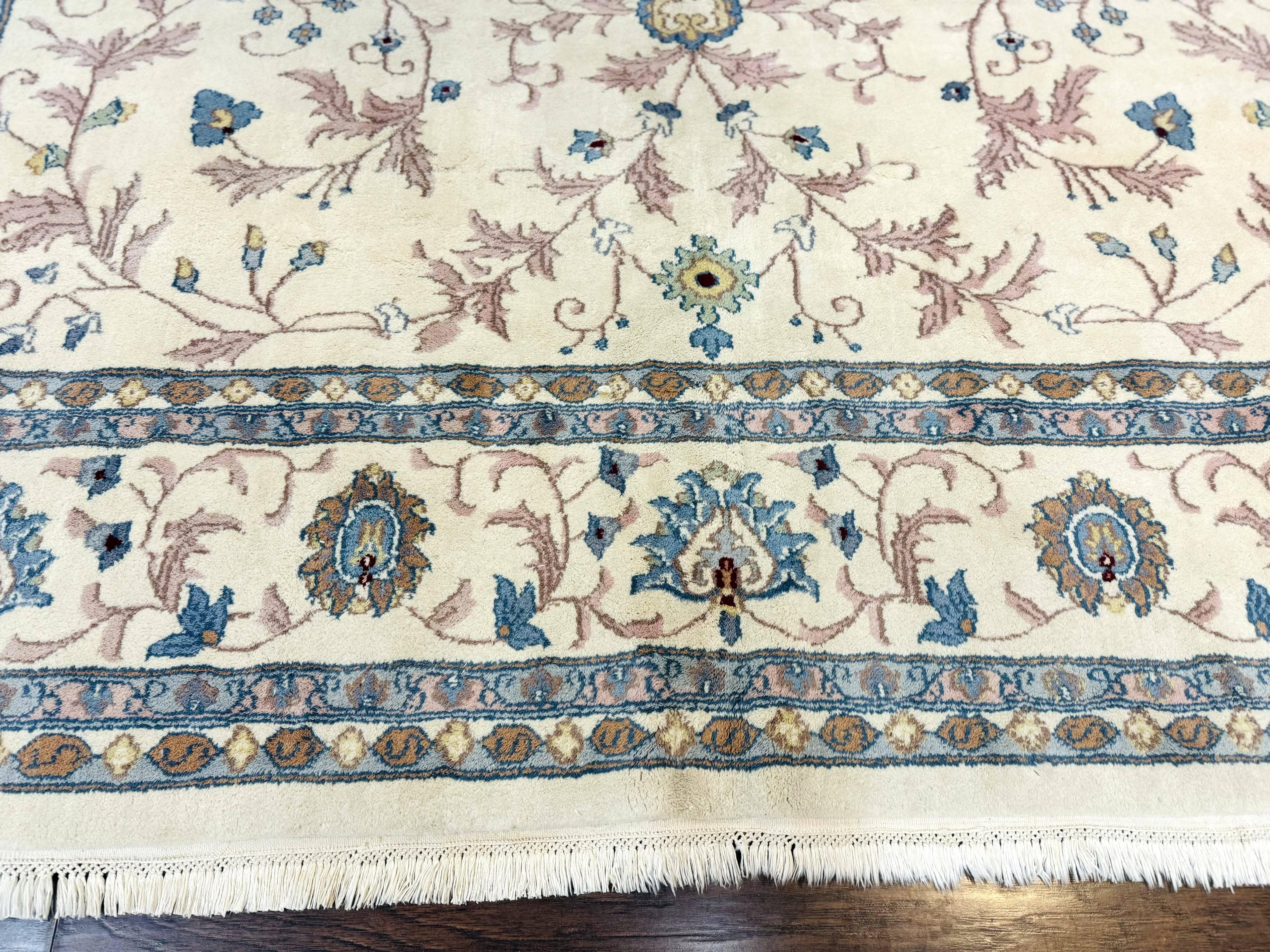 Ivory Indo Persian Rug 9x12 - Jewel Rugs