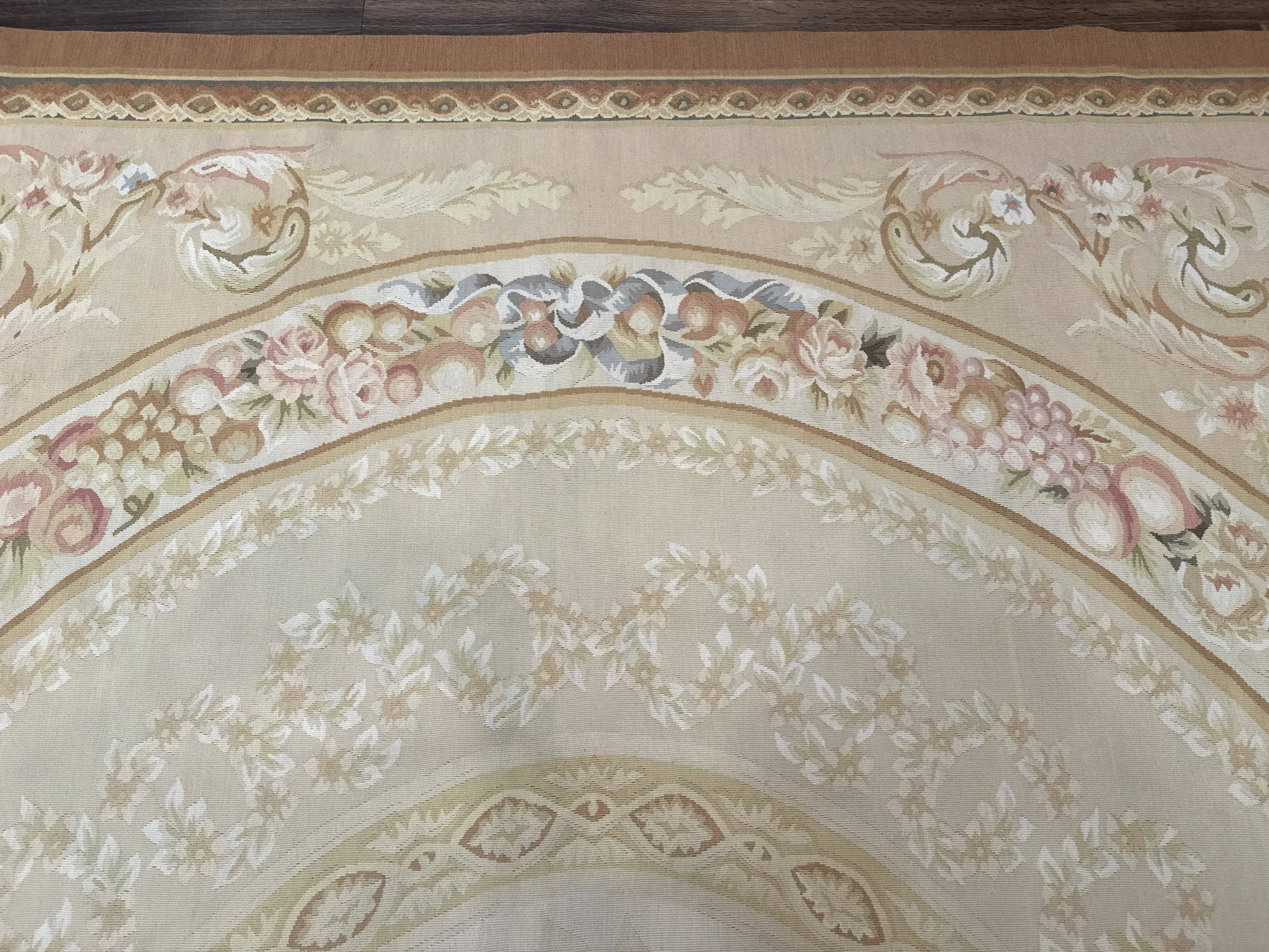 Aubusson Rug 9x12, French European Design, Floral, Elegant - Jewel Rugs