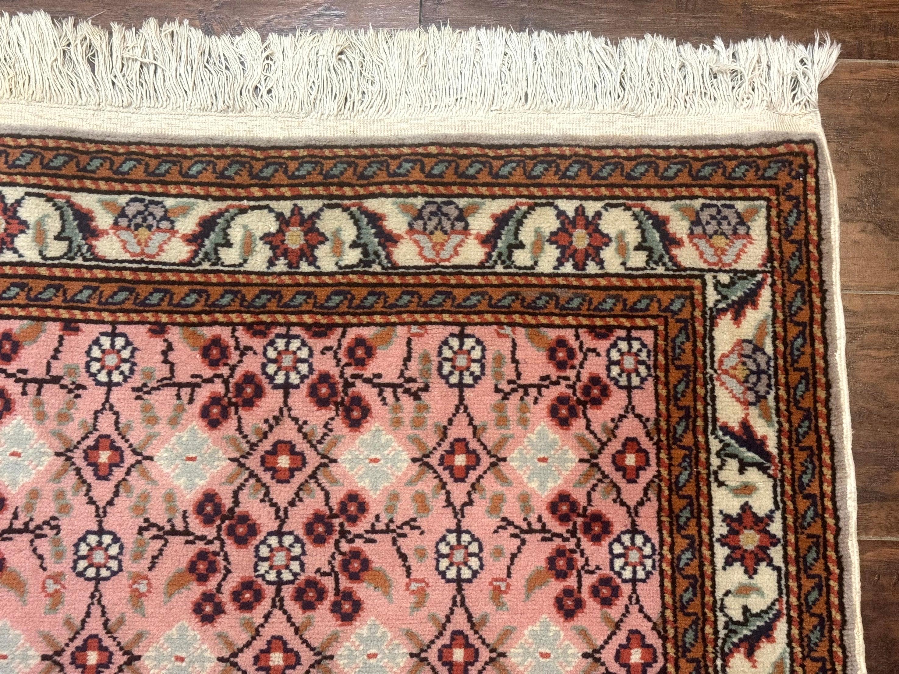 Turkish Sivas Rug 3x4, Pink, Handmade, Wool, Vintage - Jewel Rugs