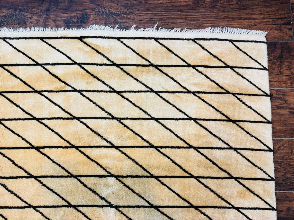 German Rug 7x10, Vintage Handmade Carpet, Contemporary - Jewel Rugs