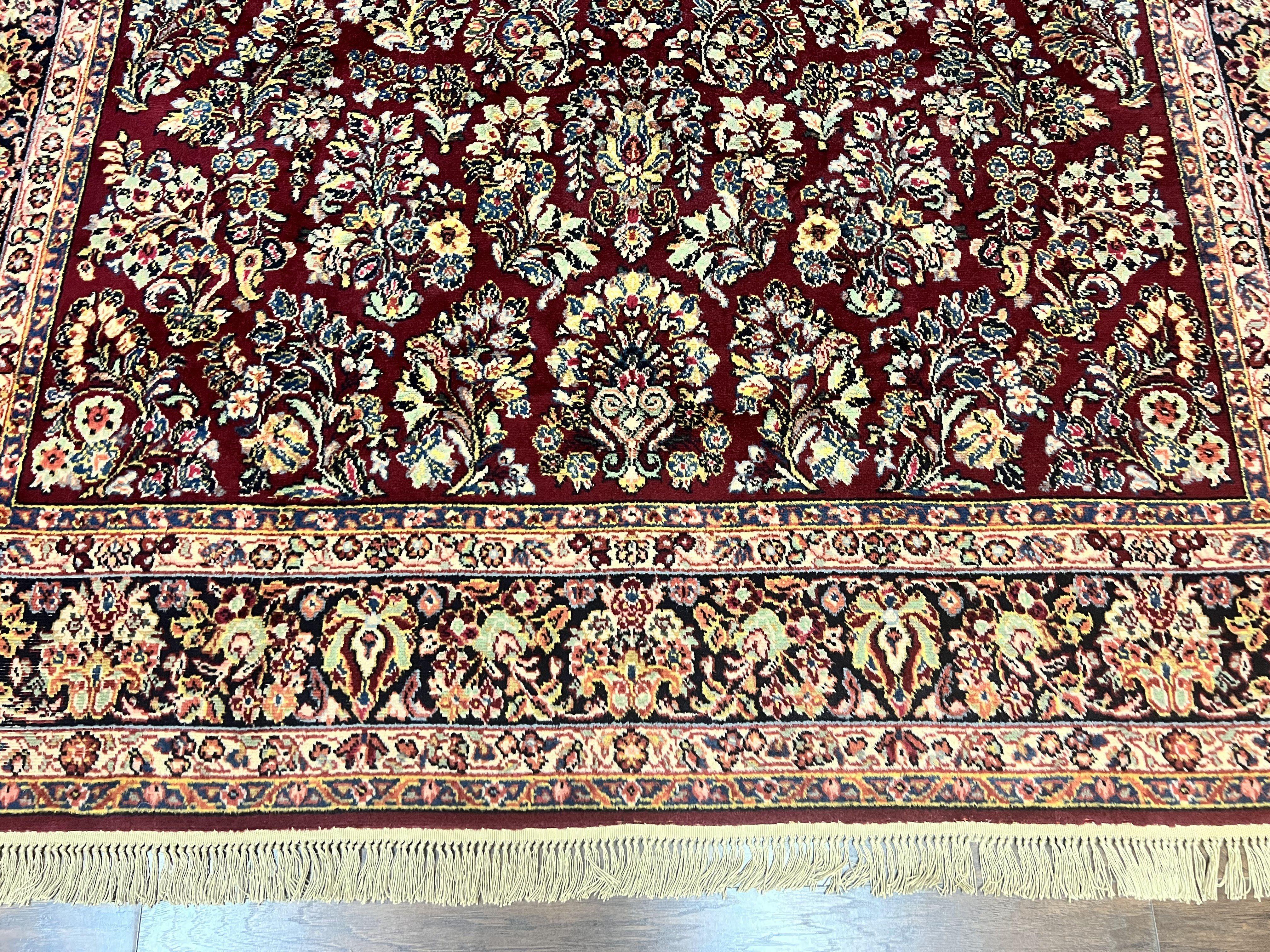 Karastan Rug 9x12 Red Sarouk #785, Wool Karastan Carpet, Discontinued Vintage, Original 700 Series, Karastan Area Rug - Jewel Rugs