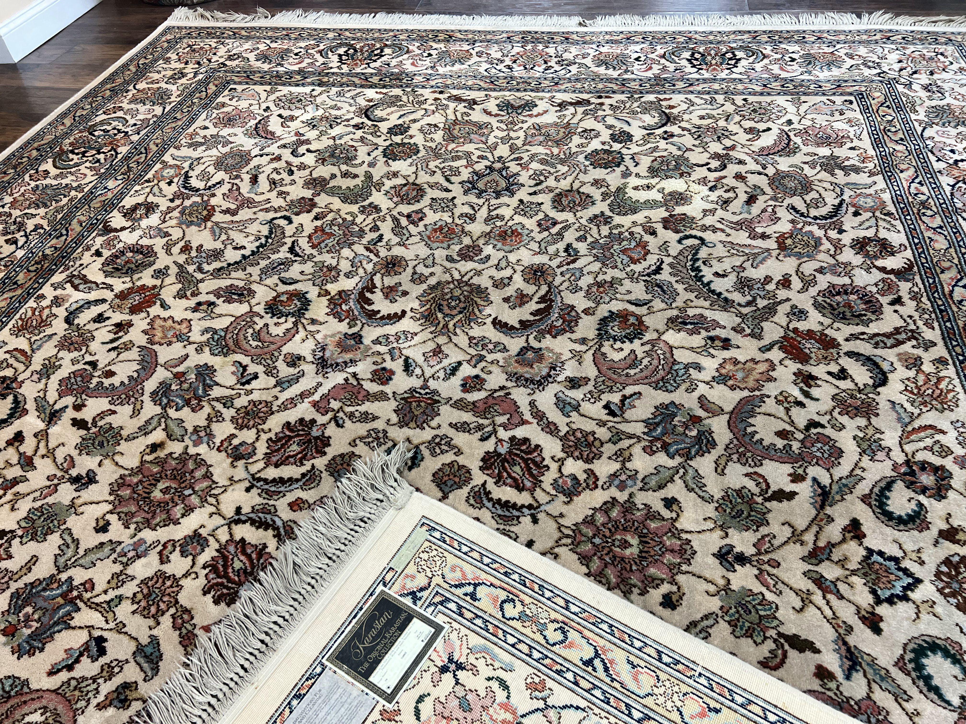 10x14 Karastan Rug Tabriz Design #738, Original Collection 700 Series, Vintage Karastan Wool Carpet, Large Karastan Area Rug - Jewel Rugs