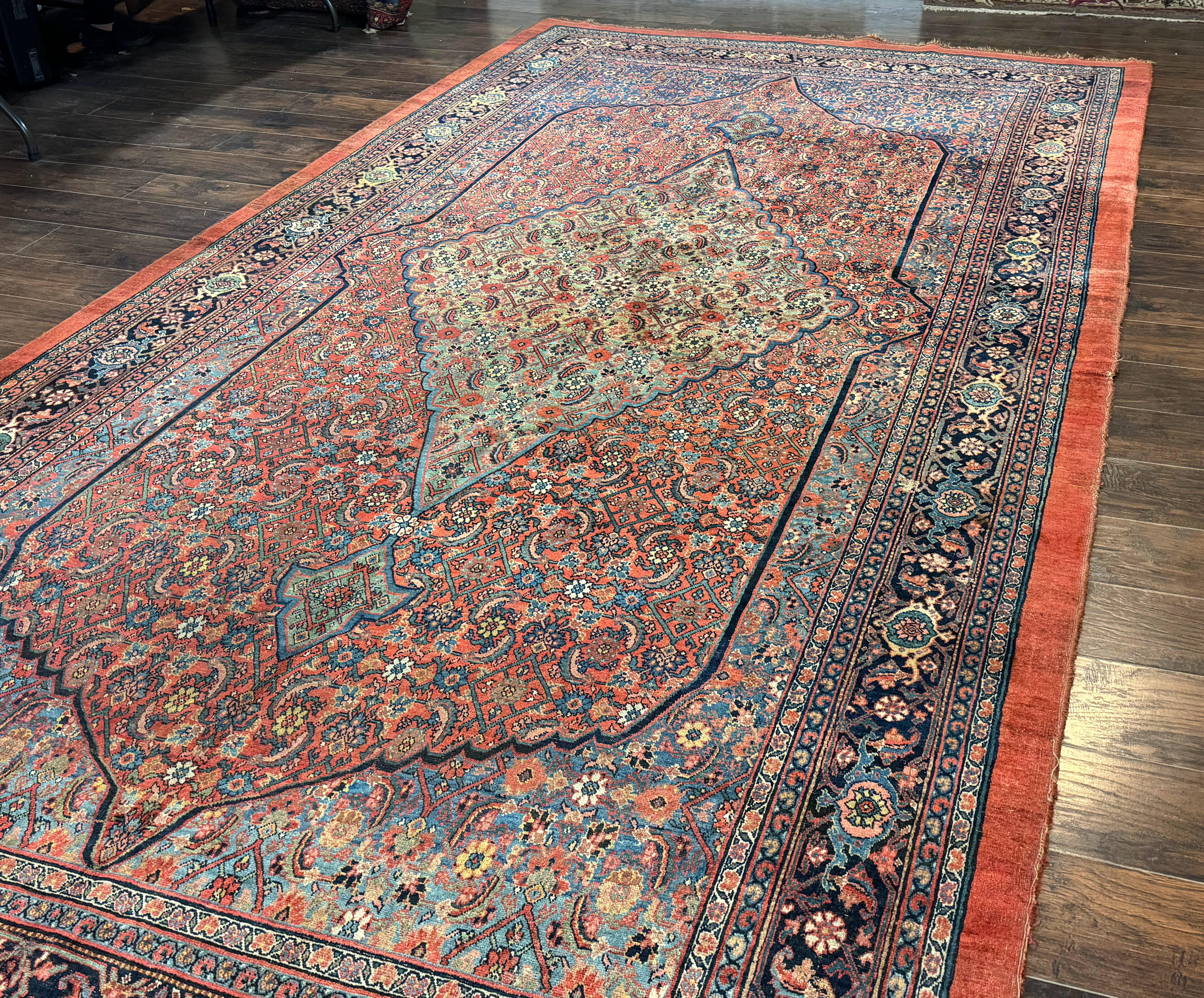 Antique Persian Bijar Rug 7x15 - Jewel Rugs