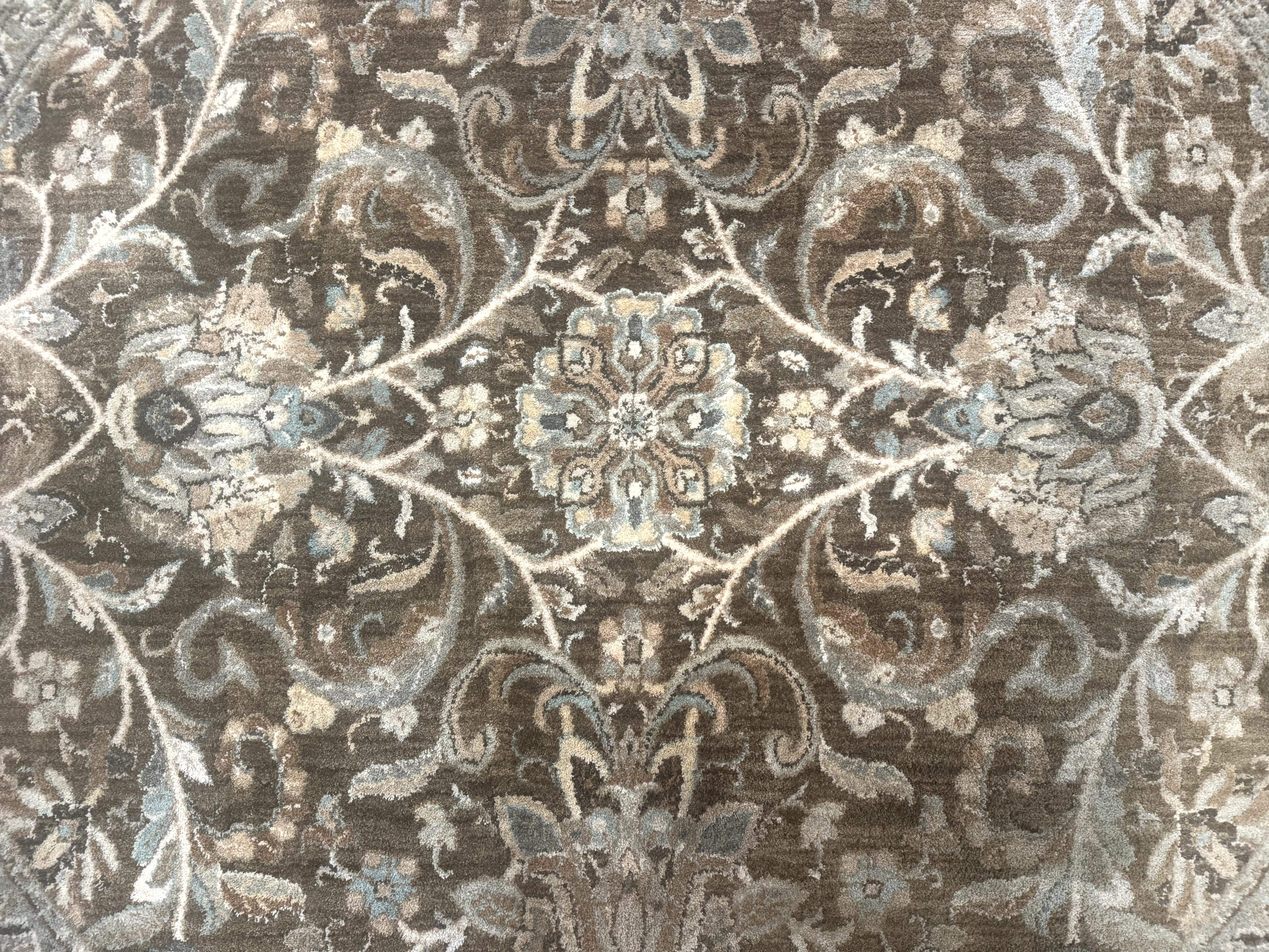 Round Karastan Rug 8x8 ft, Euphoria New Bridge Karastan Rug, Indo Mahal Design - Jewel Rugs