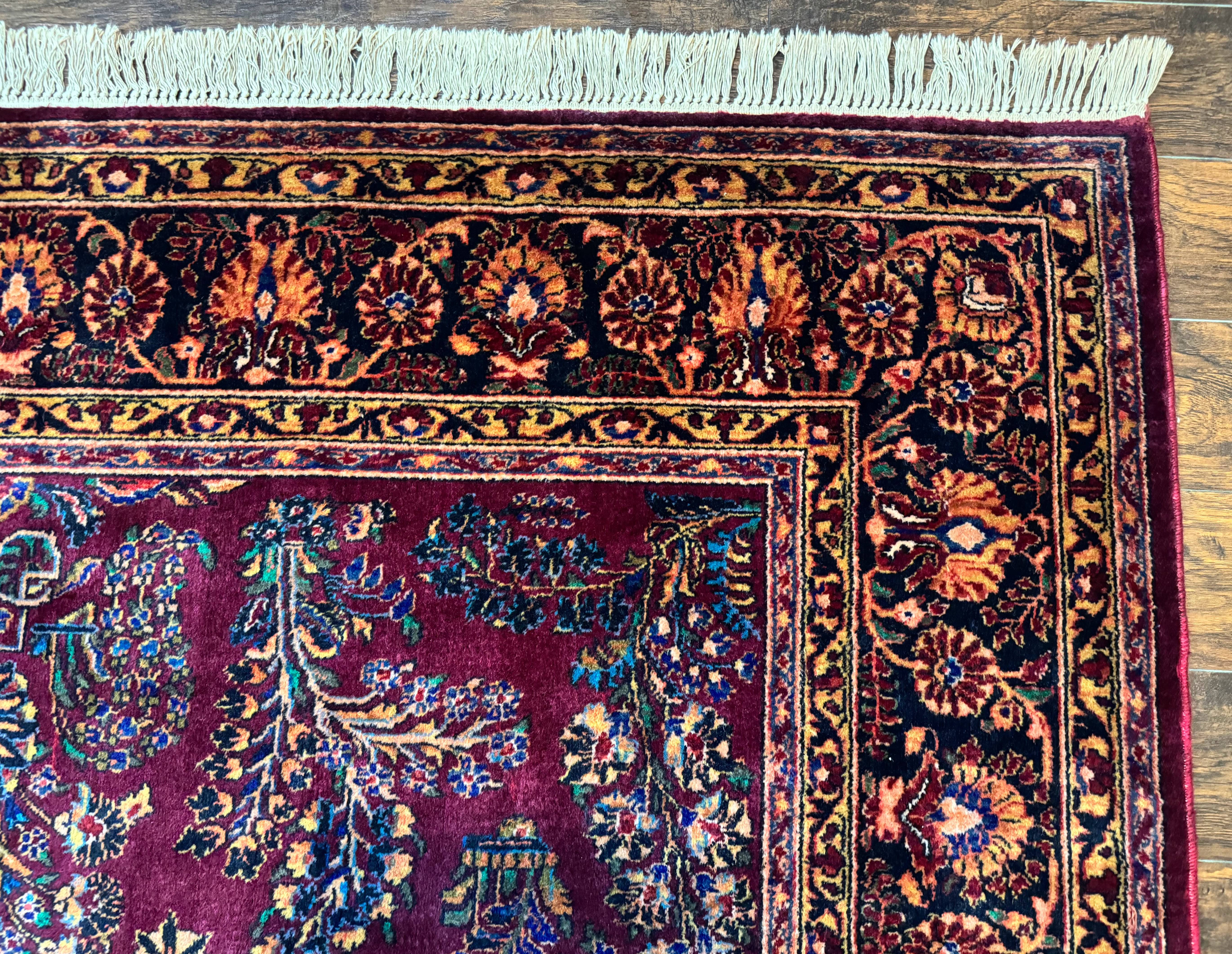 Antique Karastan Rug 8.6 x 12, Wool Pile, Vintage Discontinued Karastan Sarouk Lanamar - Jewel Rugs