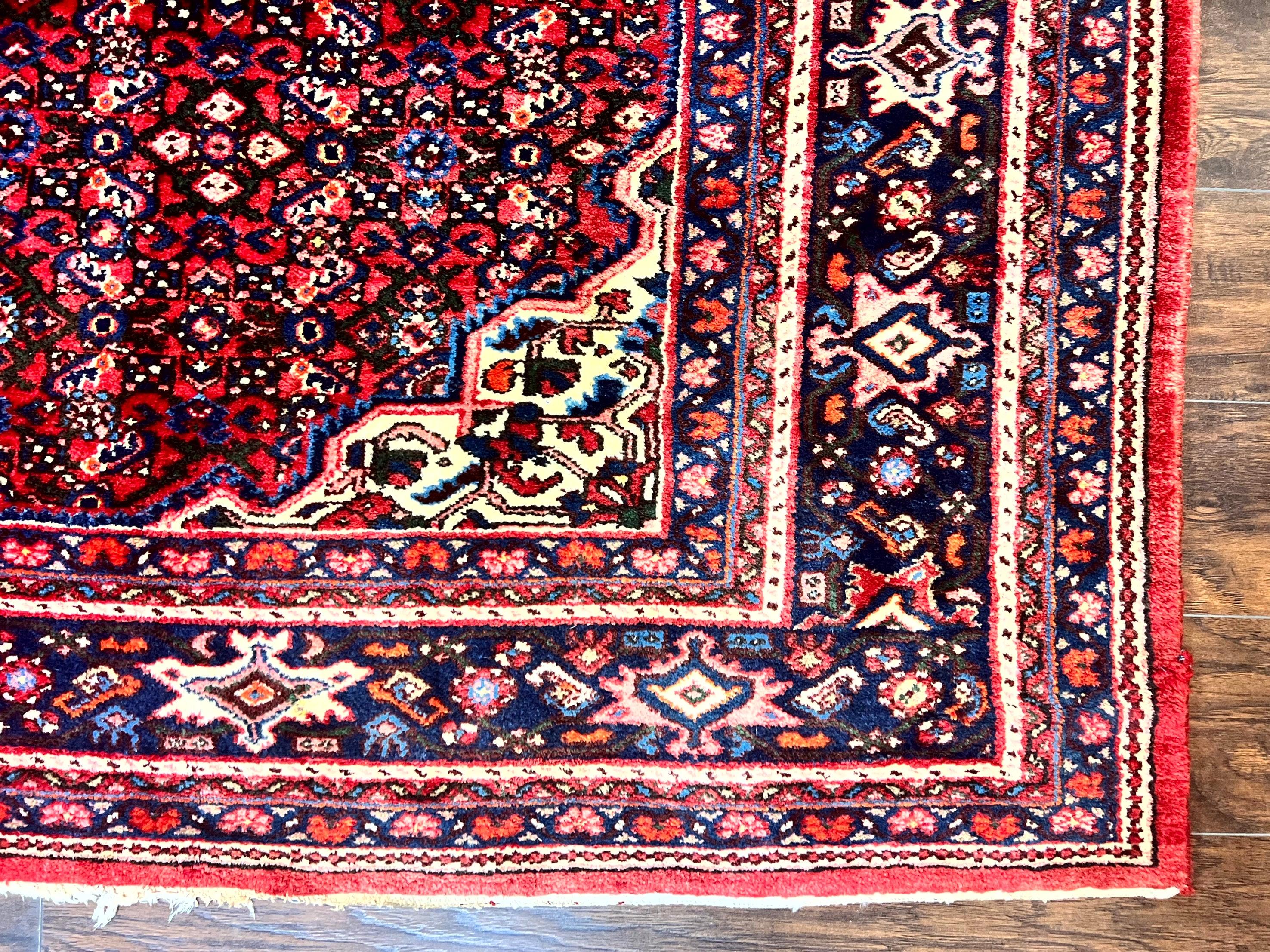 Large Persian Tribal Rug 11x17, Palace Sized Wool Handmade Vintage Carpet, Oversized Hand Knotted Rug, Red, Hamadan Dargazin Rug - Jewel Rugs