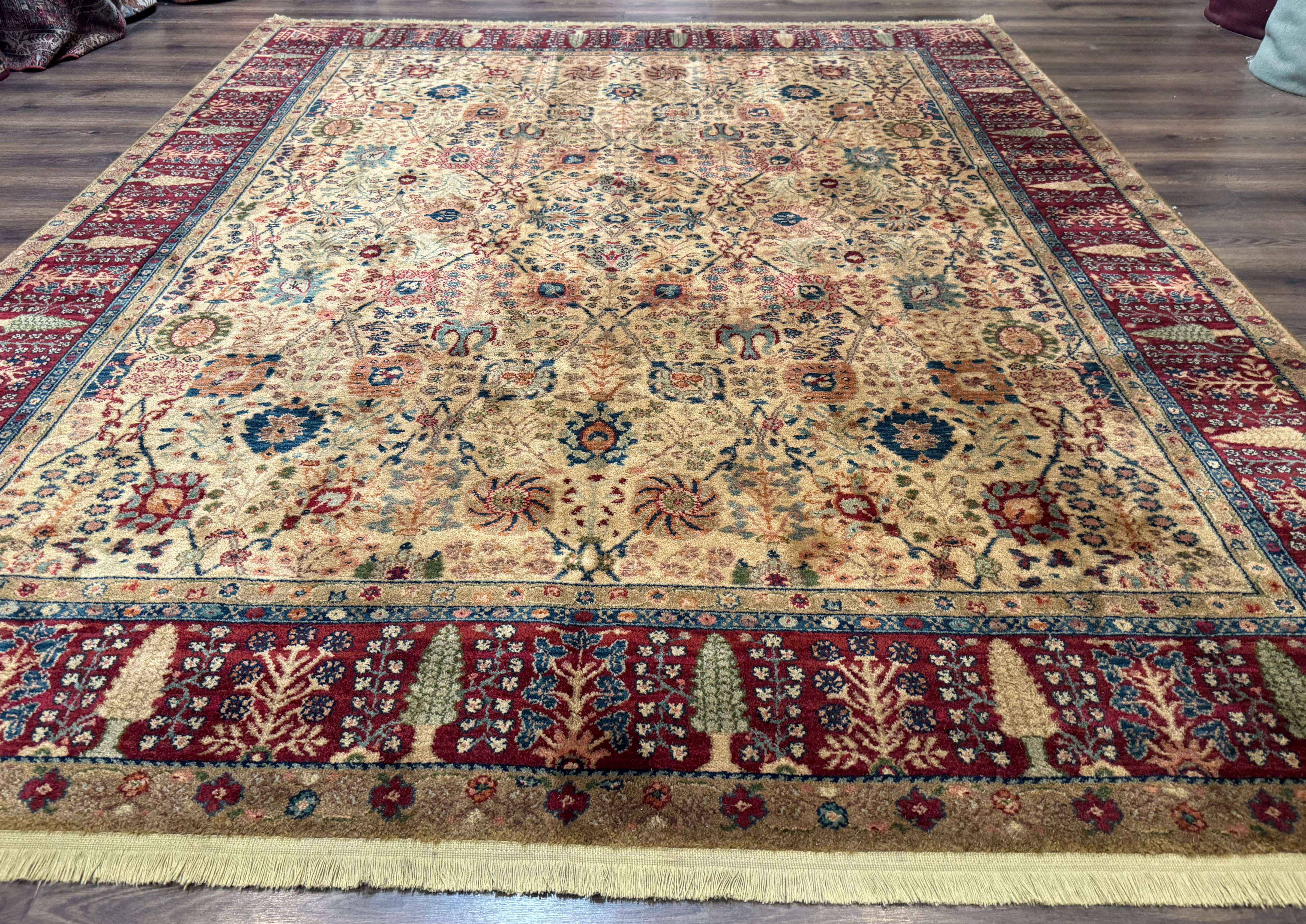 Karastan Rug 8.8 x 10 Samavar Teawash Persian Vase #900 - 901, Wool Vintage Discontinued - Jewel Rugs