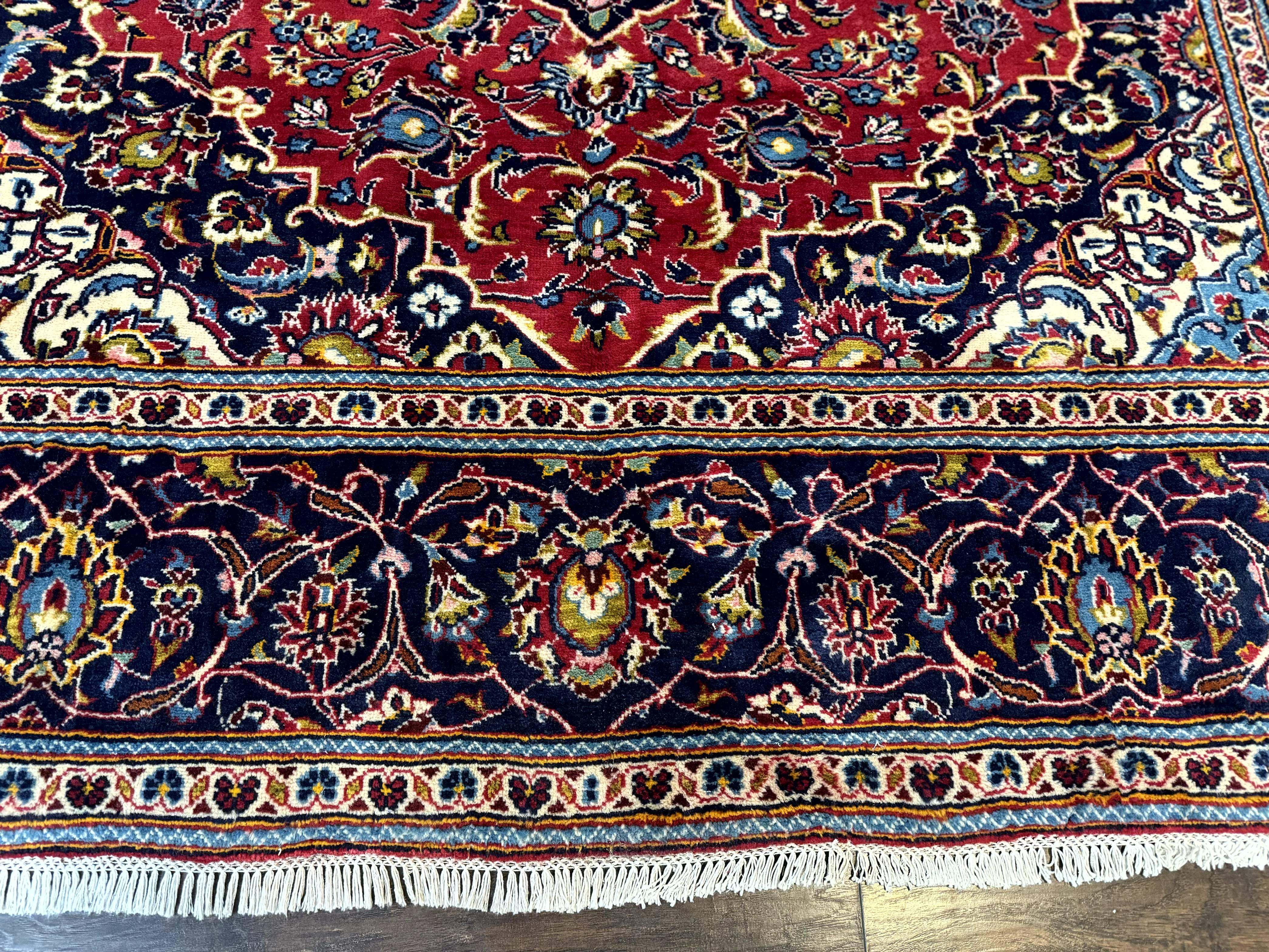 Red Persian Kashan Rug 8x11 - Jewel Rugs