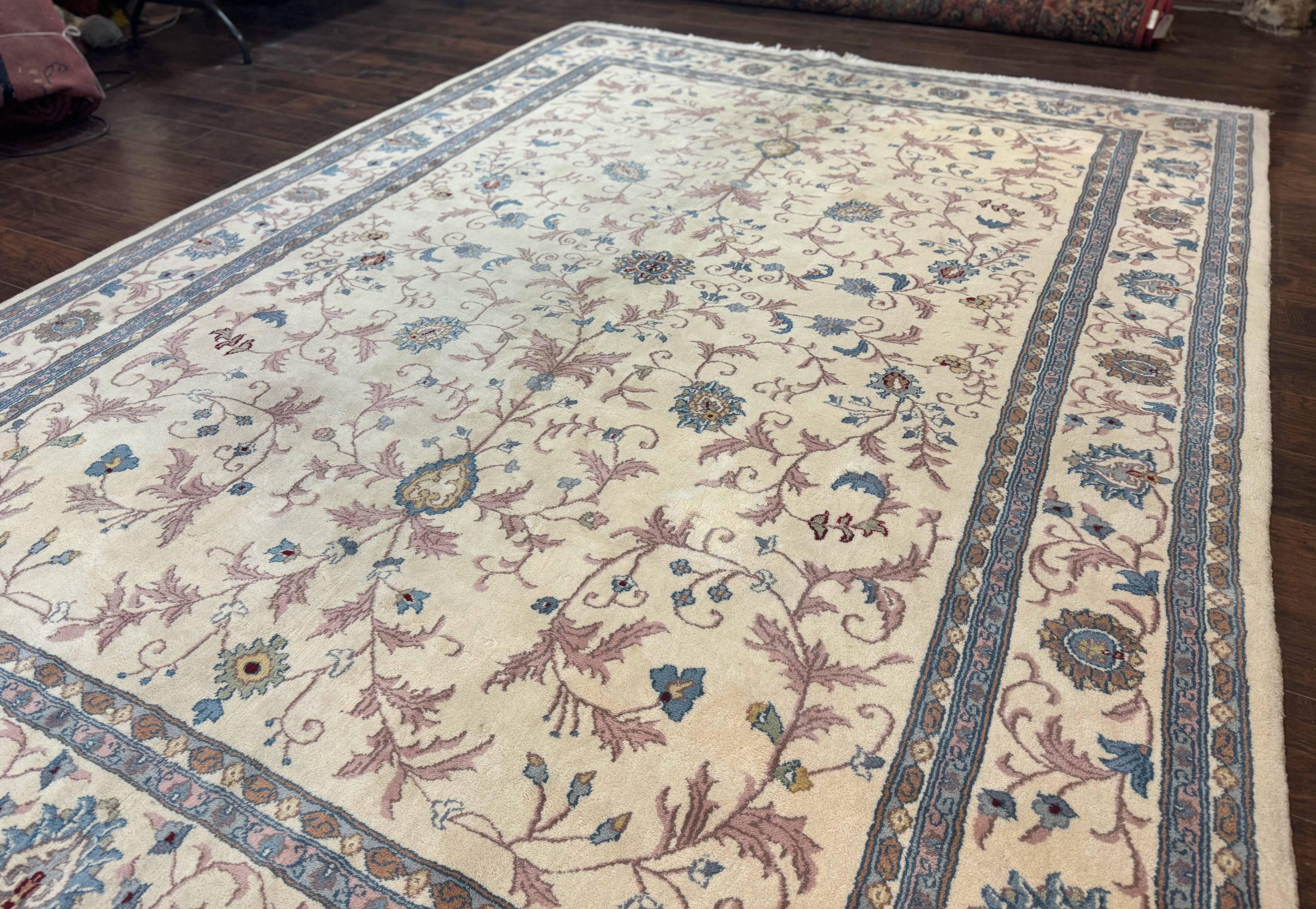 Ivory Indo Persian Rug 9x12 - Jewel Rugs