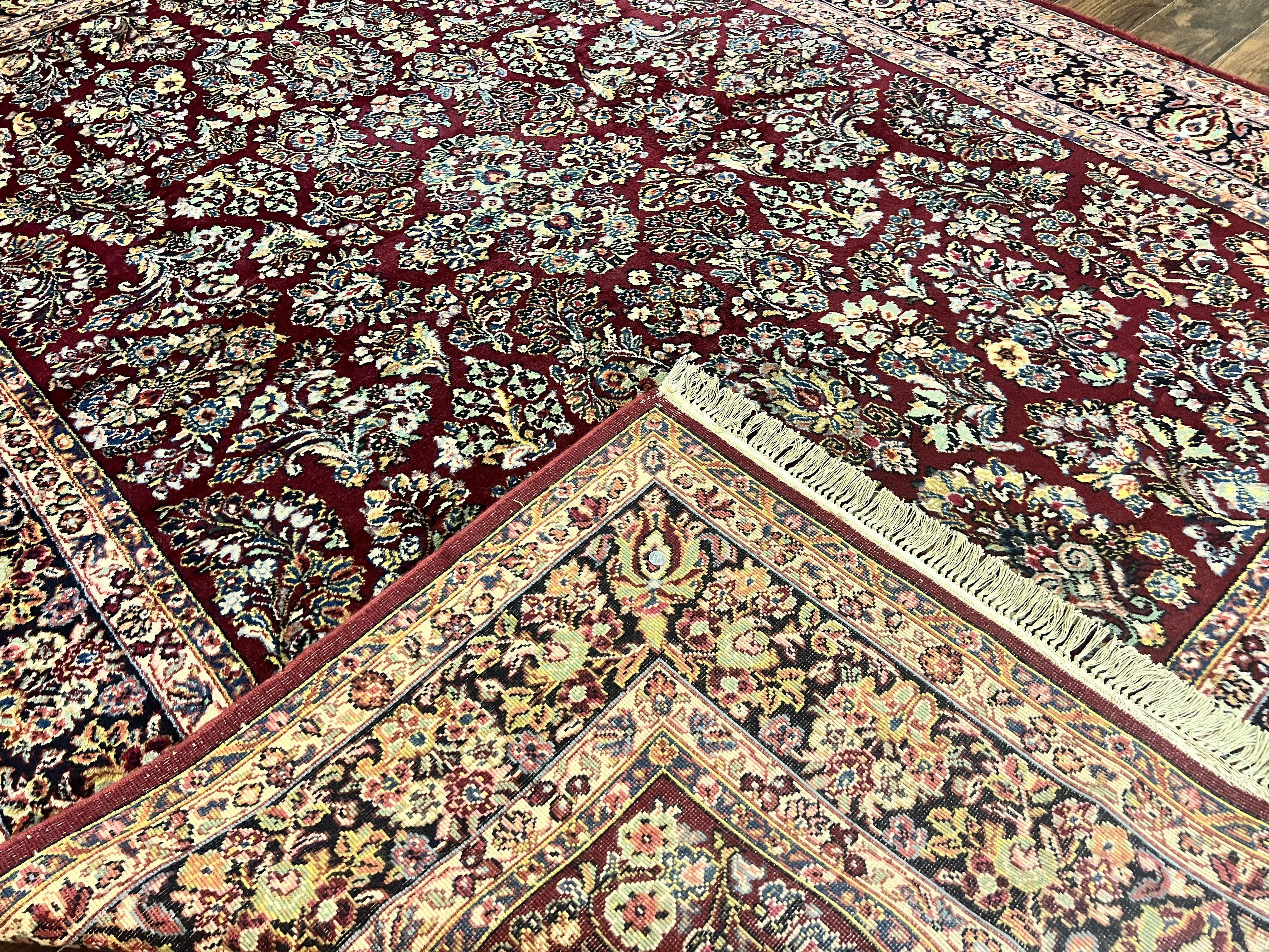 Karastan Rug 9x12 Red Sarouk #785, Wool Karastan Carpet, Discontinued Vintage, Original 700 Series, Karastan Area Rug - Jewel Rugs