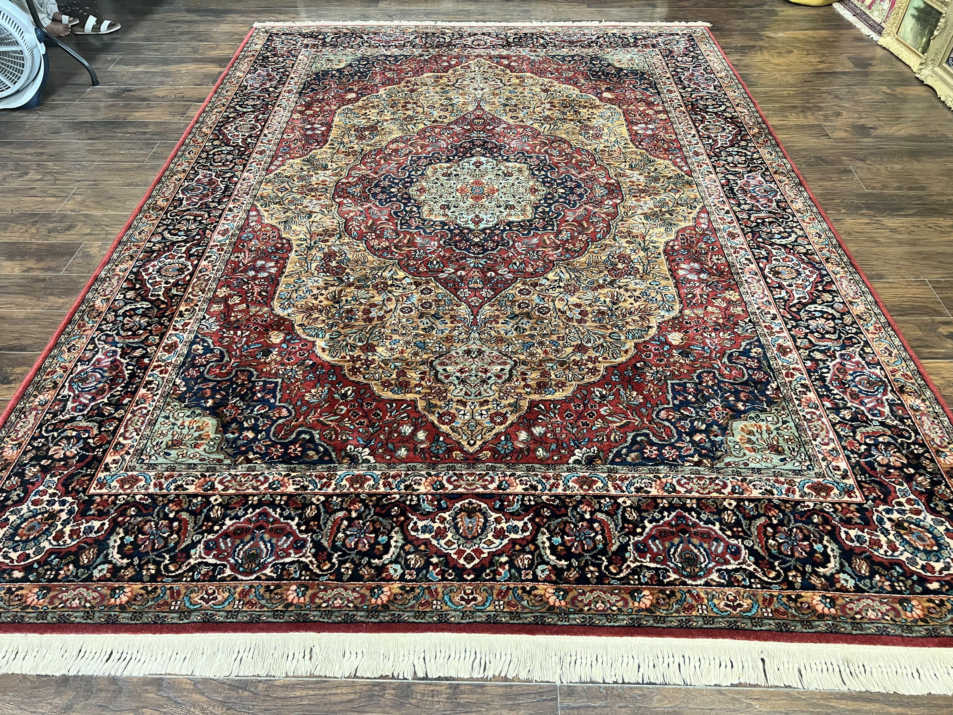 Karastan Rug 8.8 x 12 Medallion Kirman #700/718, Original Karastan Collection 700 Series, Discontinued Karastan Carpet Vintage Wool Karastan - Jewel Rugs