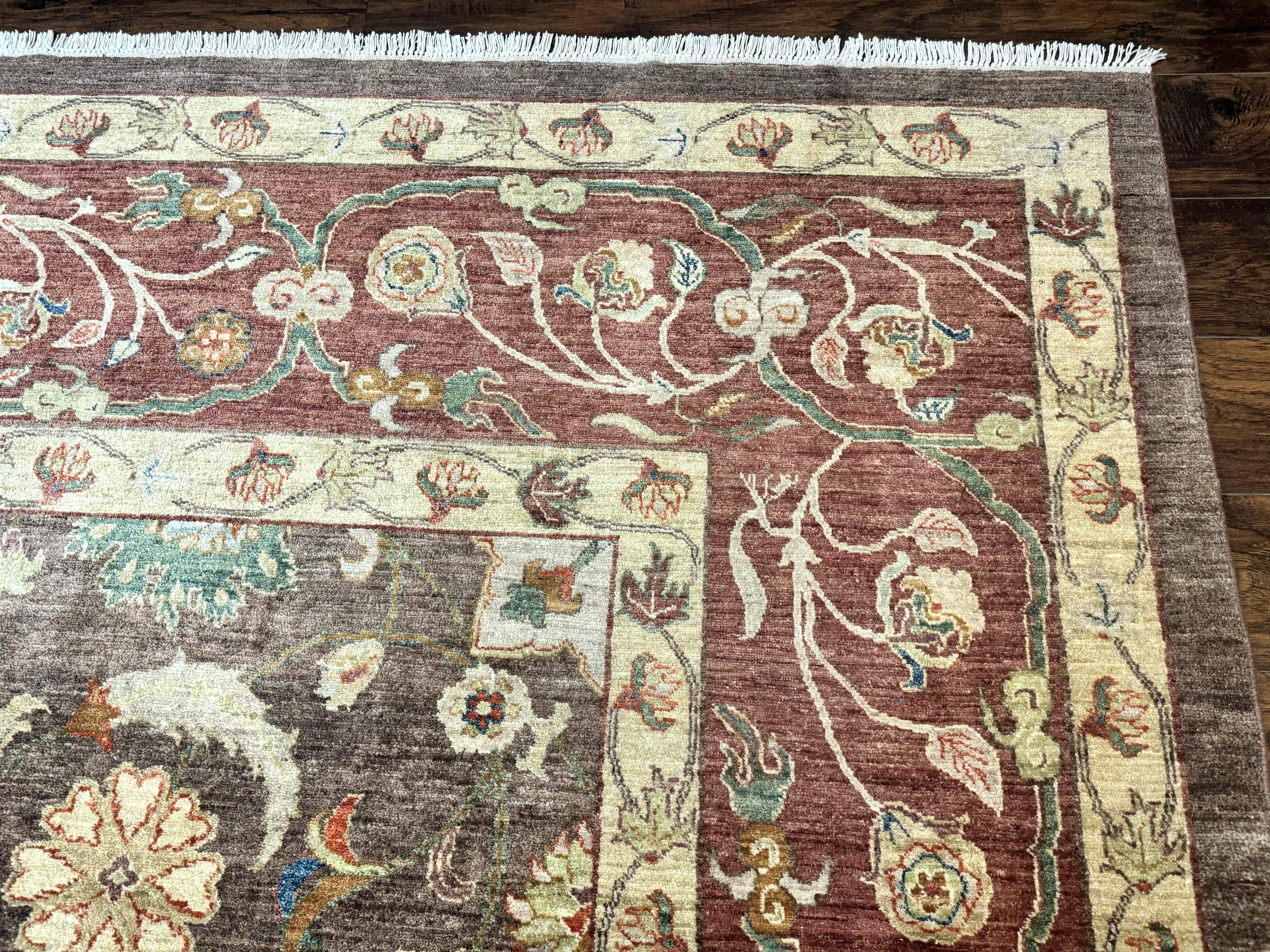 Peshawar Rug 10x15, Pak Persian Sultanabad Rug, VIntage Wool Floral Handmade Carpet, Pakistani Rug - Jewel Rugs