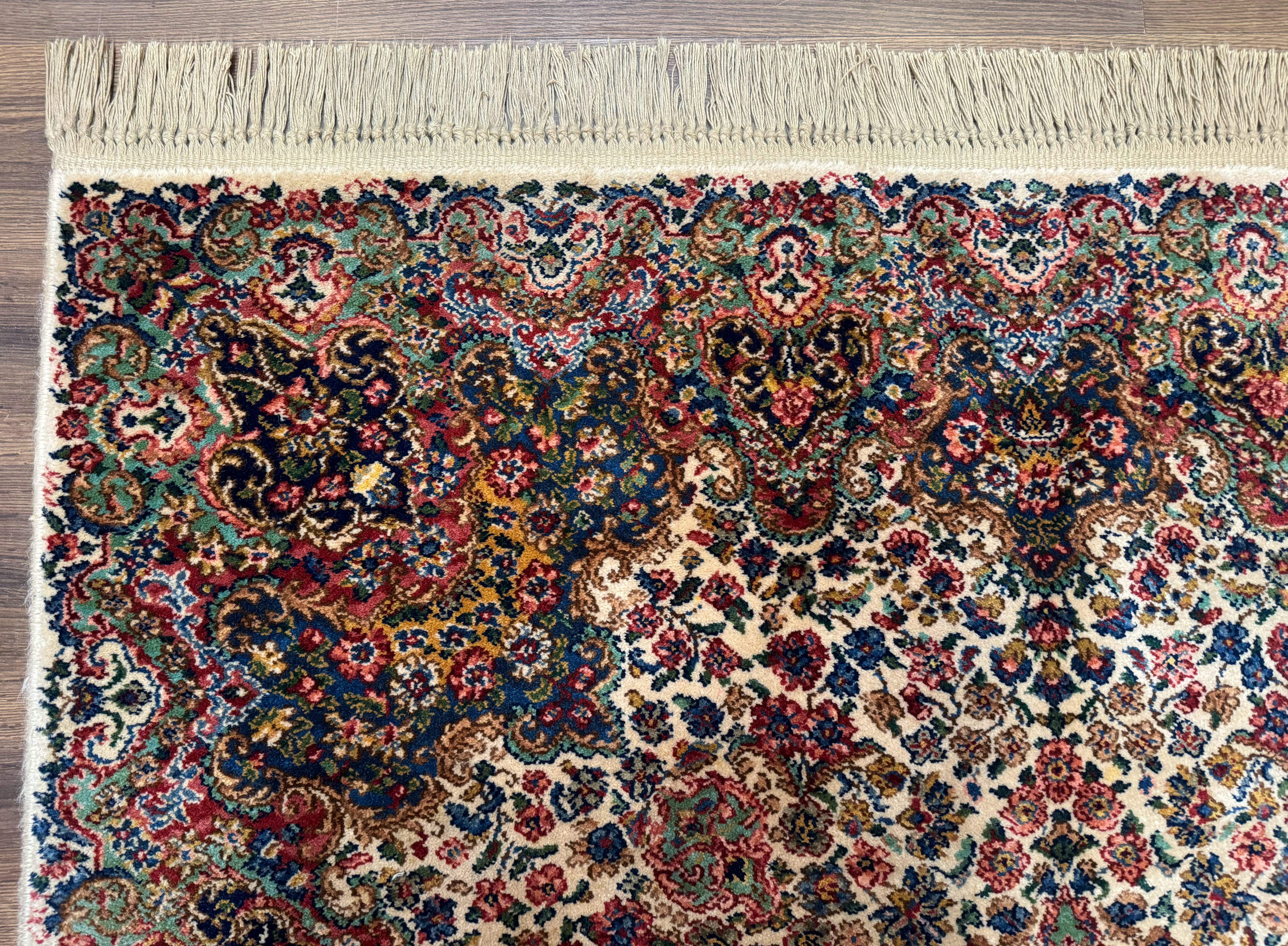 Karastan Rug 6x9 Wool Floral Kirman Rug #742 - Jewel Rugs