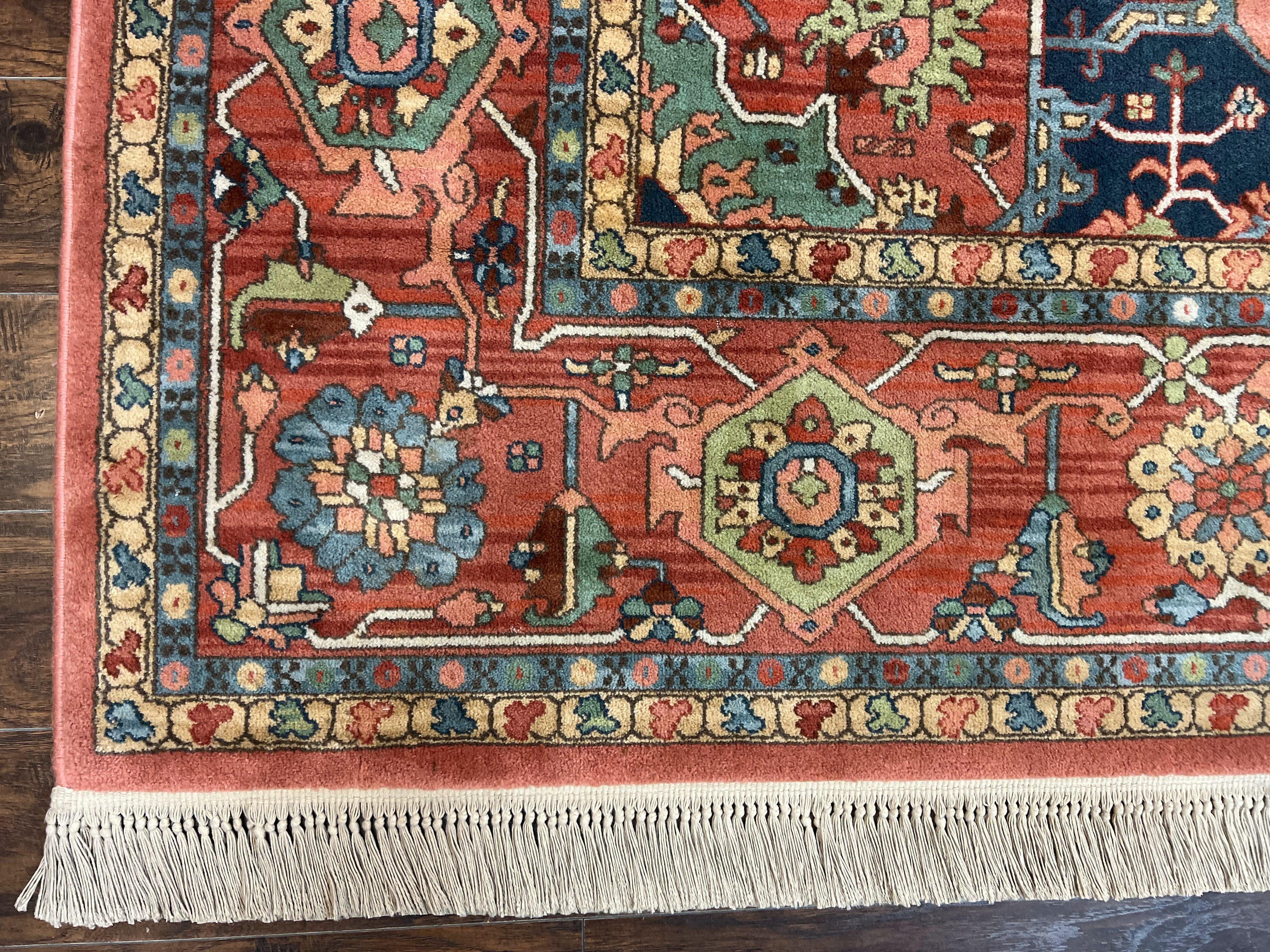 10x14 Karastan Medallion Serapi Rug #736, Vintage Wool Pile Large Karastan Carpet 10 x 14 ft, Discontinued Original 700 Series Area Rug - Jewel Rugs