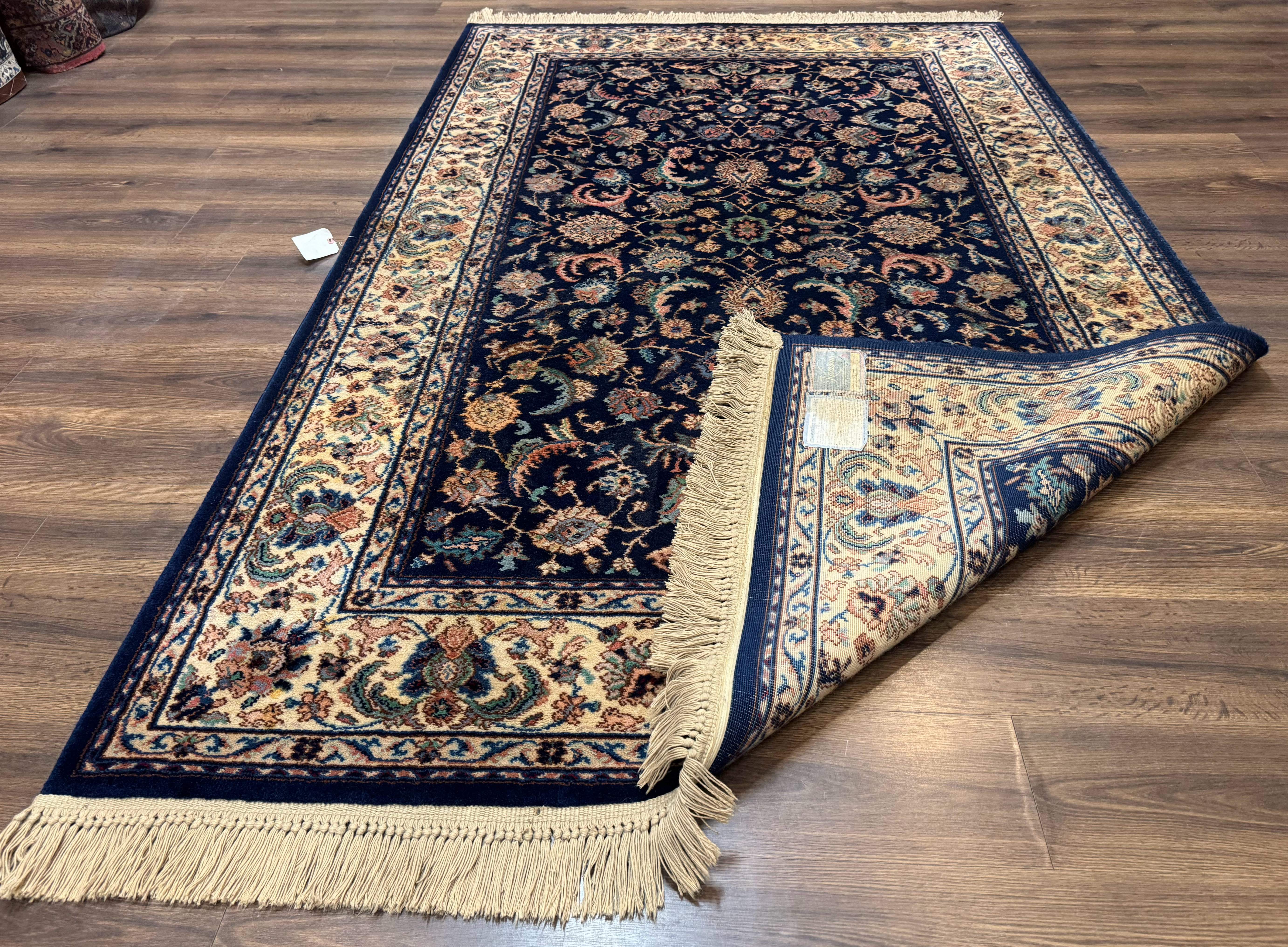 Karastan Rug #747, Indigo Ta'briz 5.9 x 9 - Jewel Rugs