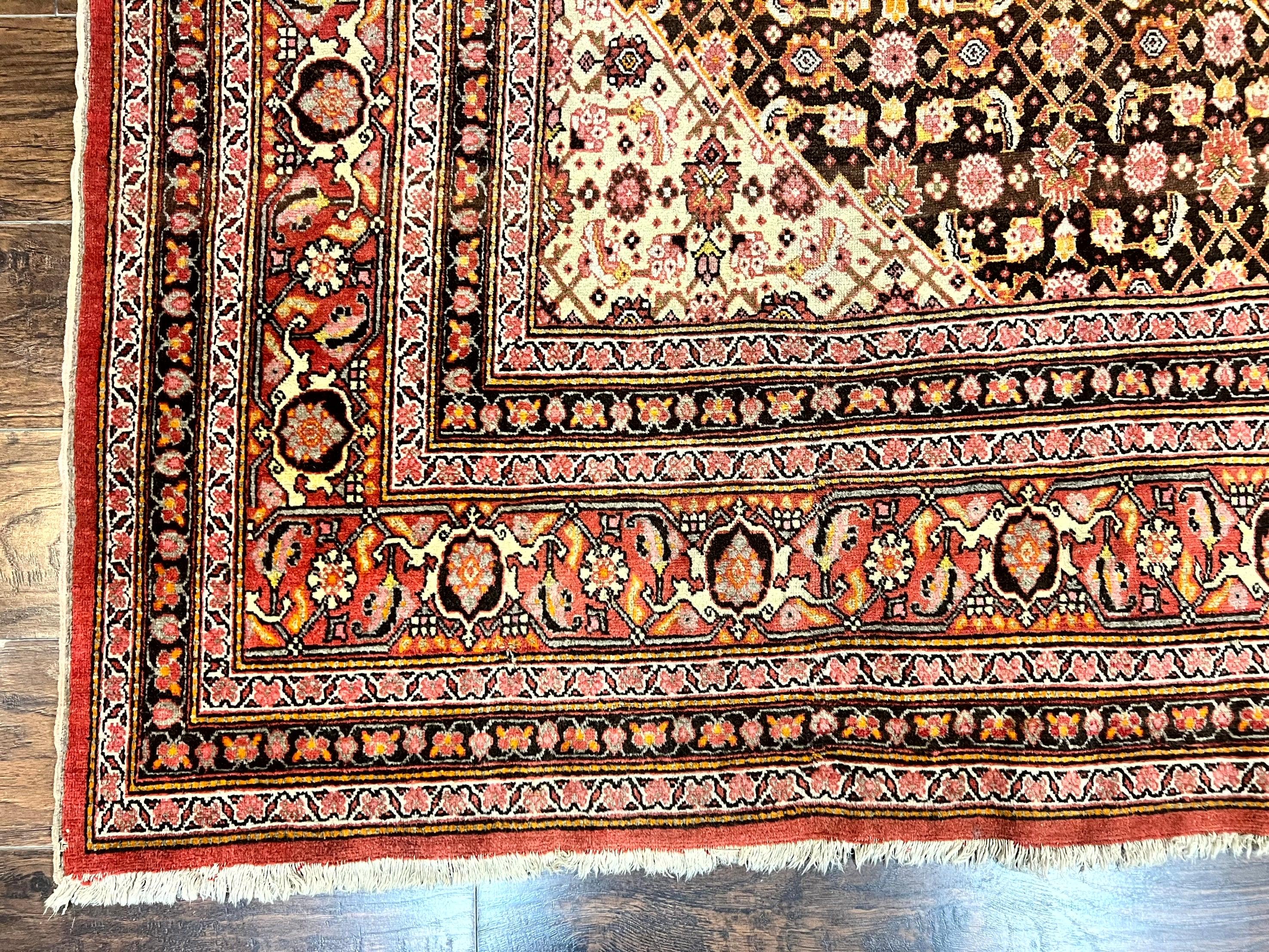Rare Antique Persian Tabriz Rug 9x12, Red, Handmade, Wool - Jewel Rugs