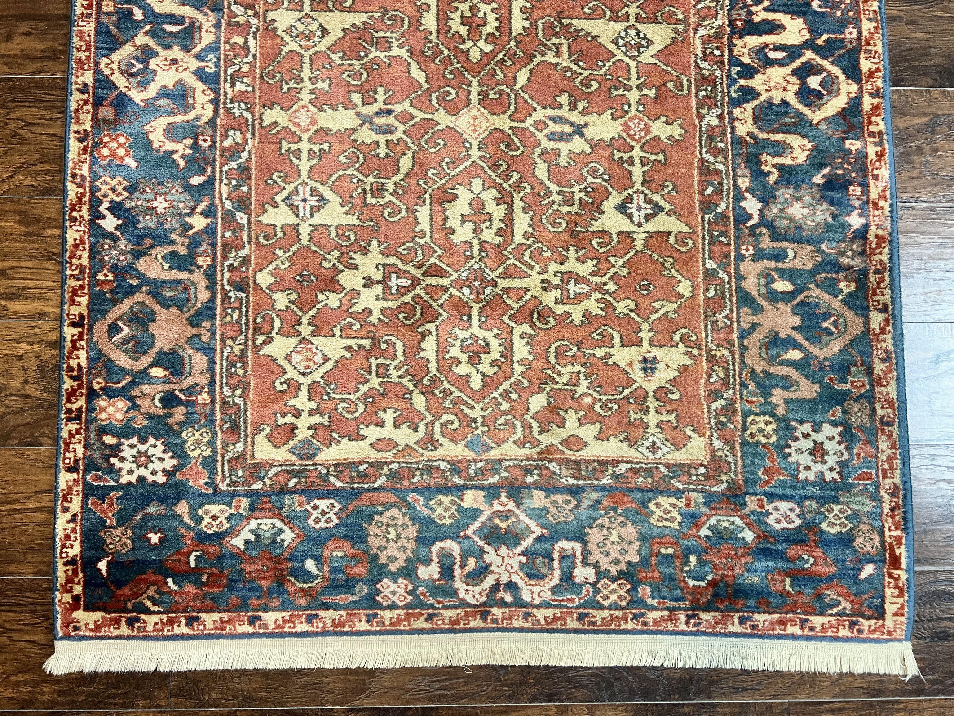 Karastan Rug 4x6, Williamsburg Ushak #552, Vintage Discontinued Wool Pile Karastan Carpet, Hard to Find - Jewel Rugs