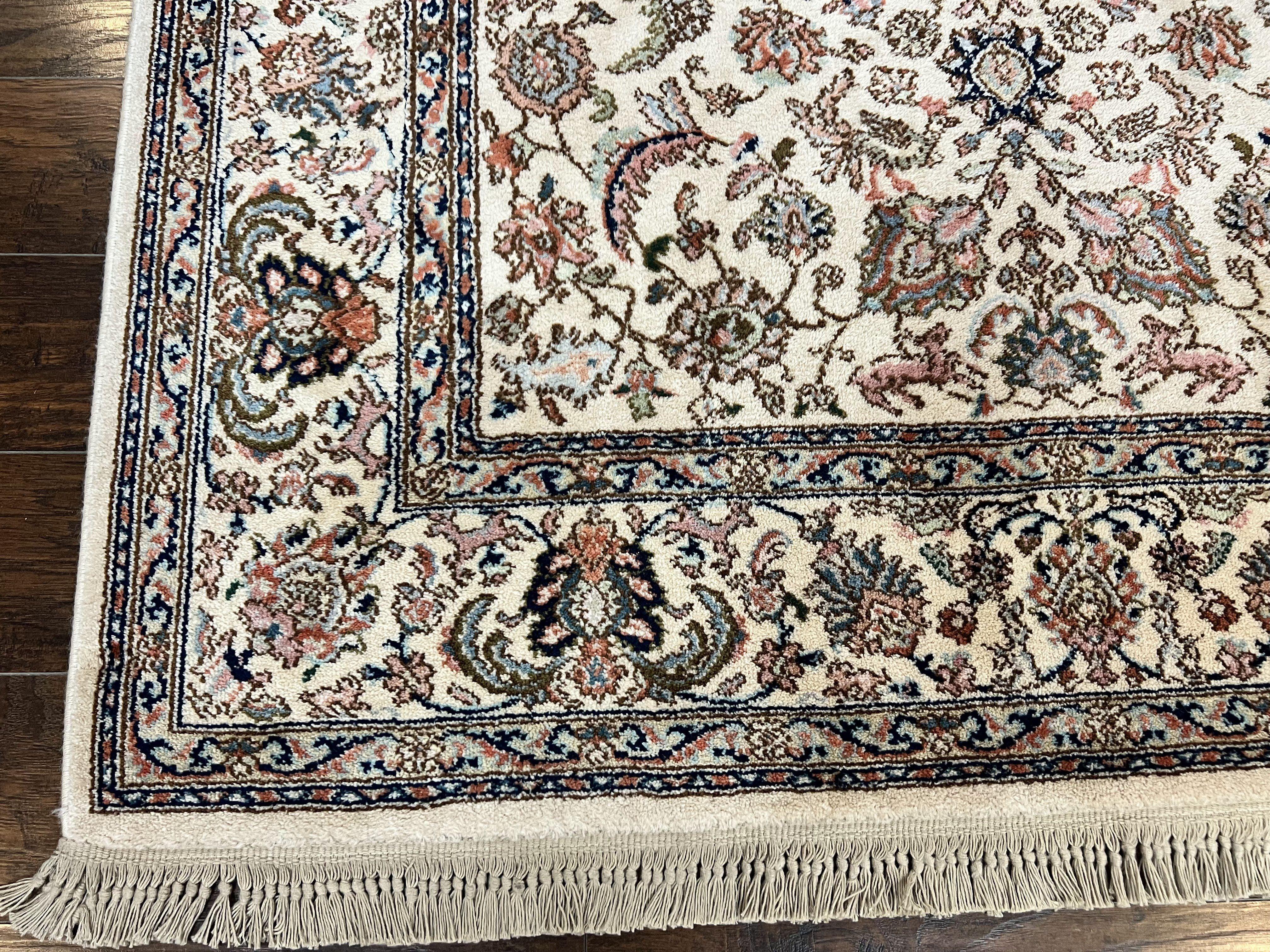 Karastan Rug 5.9 x 9, Tabrizz #738, Original 700 Series, 6x9 Wool Pile Karastan Carpet, Vintage Discontinued Karastan Area Rug, Ivory - Jewel Rugs