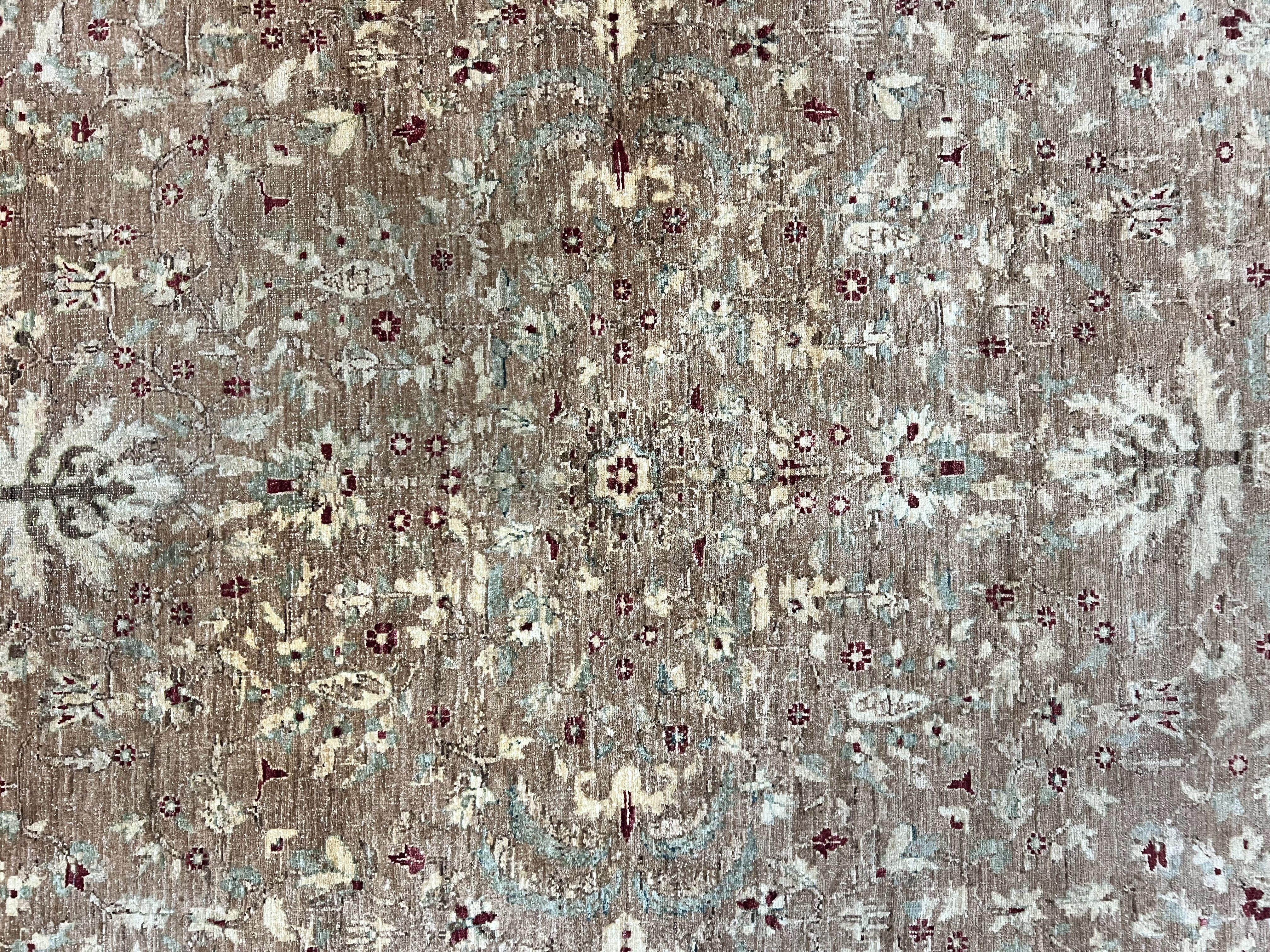 Pakistani Peshawar Rug 8x10, Handmade Pak Persian Oriental Carpet, Wool, Floral Allover - Jewel Rugs