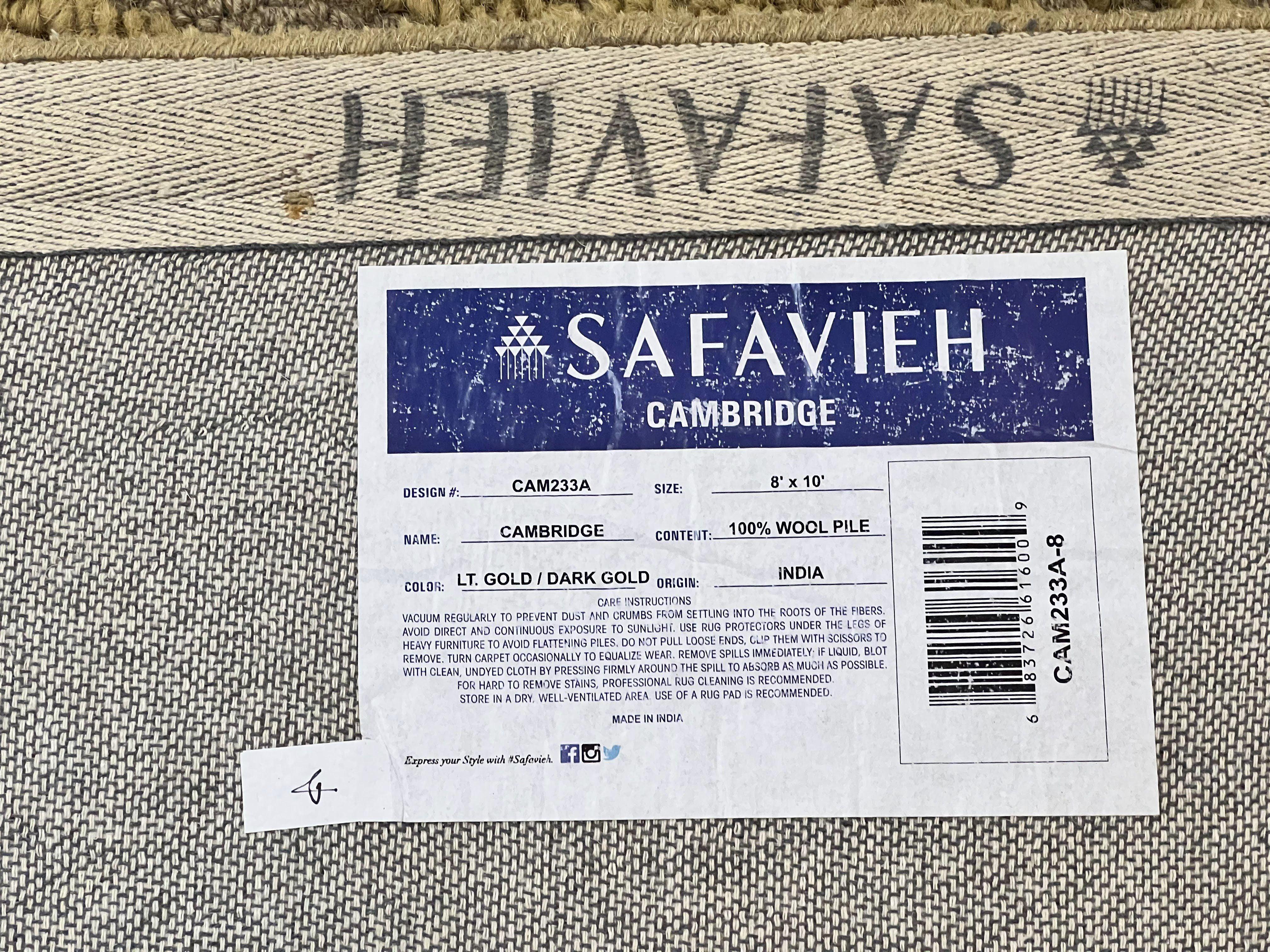 Safavieh Rug 8x10, Cambridge Rug, Wool Hand Tufted Carpet, Modern Room Sized Wool Pile Area Rug - Jewel Rugs