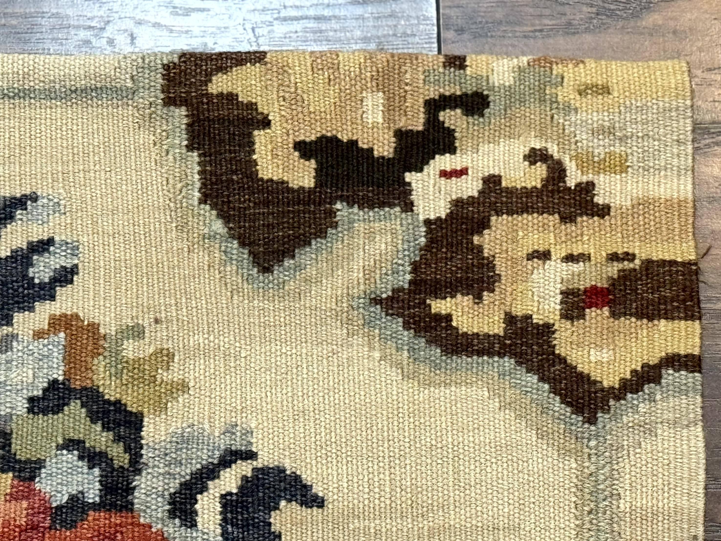 Antique Bessarabian Flatweave Kilim Rug 2x3, Sampler Rug 2 x 3 ft, Small Flatweave, Wool Handmade - Jewel Rugs