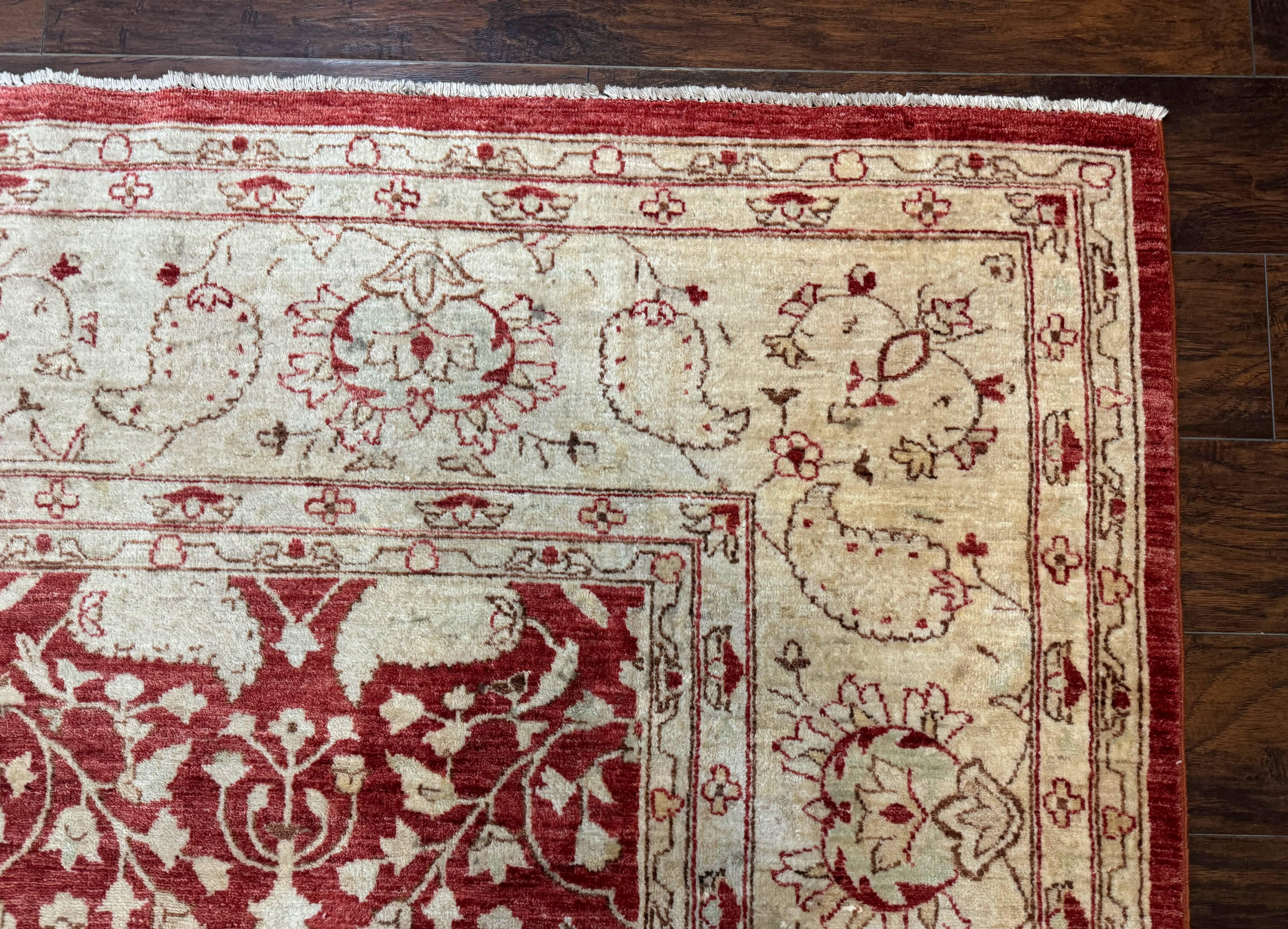 Pakistani Chobi Rug 8x10, Red, Handmade - Jewel Rugs