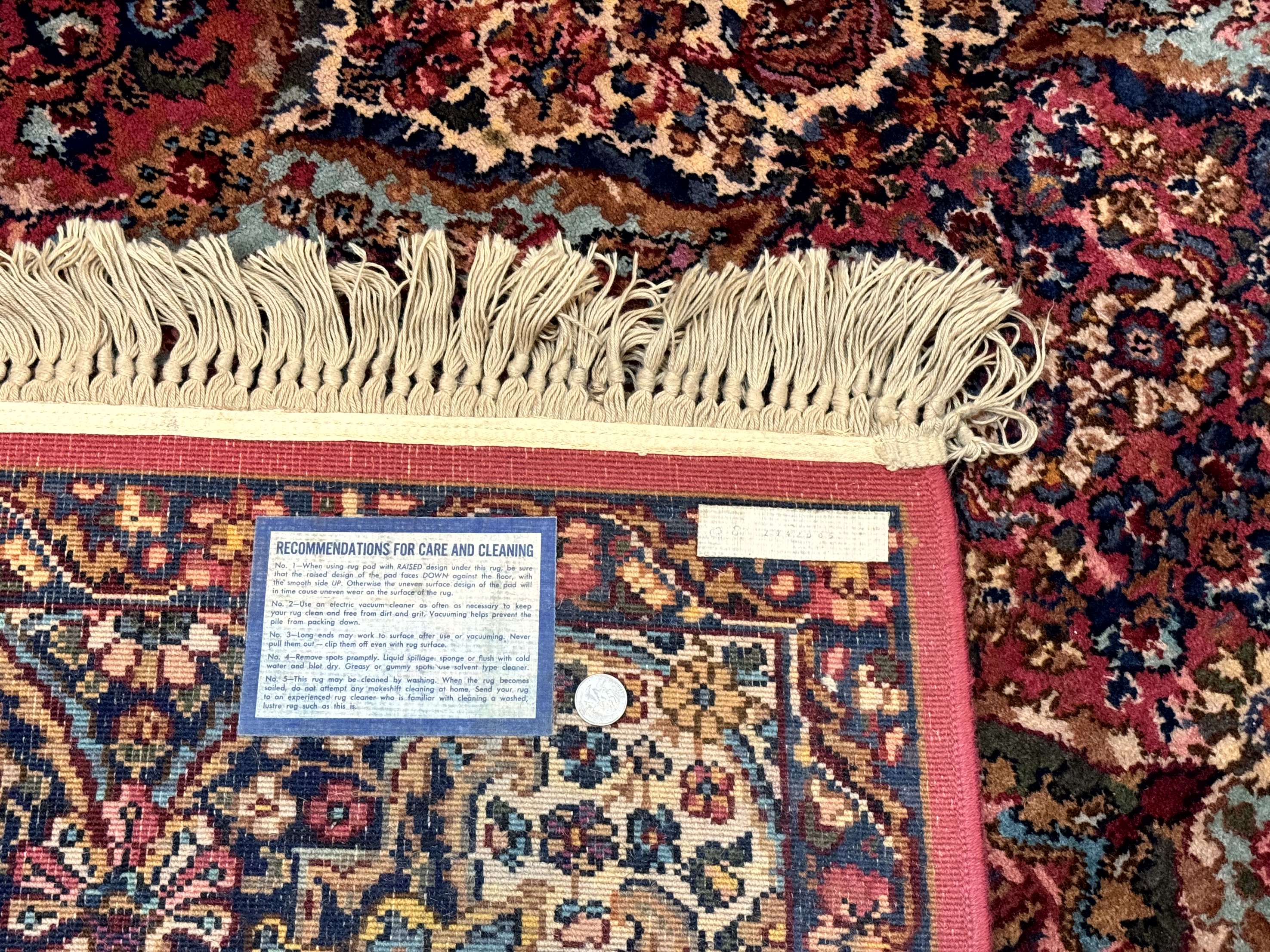 12x16 Karastan Multicolor Panel Kirman Rug #717, Rare Palace Size Wool Original 700 Series - Jewel Rugs